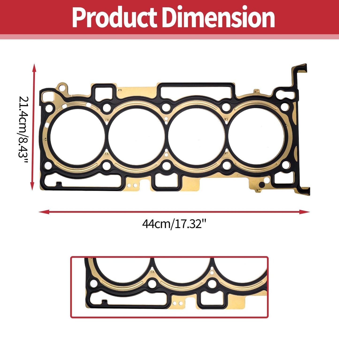 HiSport Engine Head Gasket Set Compatible with Hyundai Elantra 2011 2012 2013 Elantra GT 2013 Kia Forte 2014 Soul 2012-2013 HS26561PT