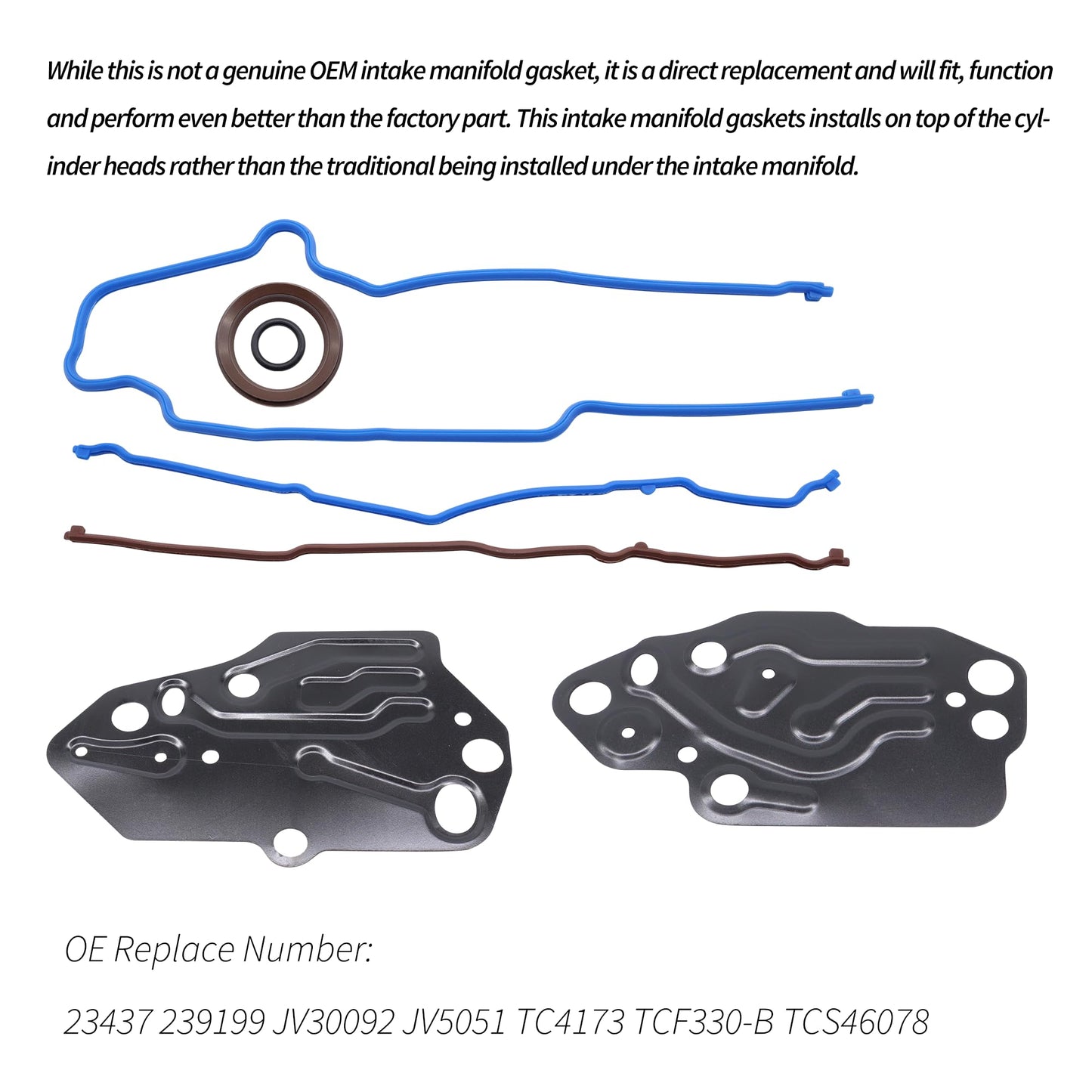 HiSport TCS46078 Timing Cover Gasket Set - Compatible with Ford Expedition F-150 F-250 Super Duty F-350 Super Duty Compatible with Lincoln Mark LT Navigator 5.4L Engine Undergasket