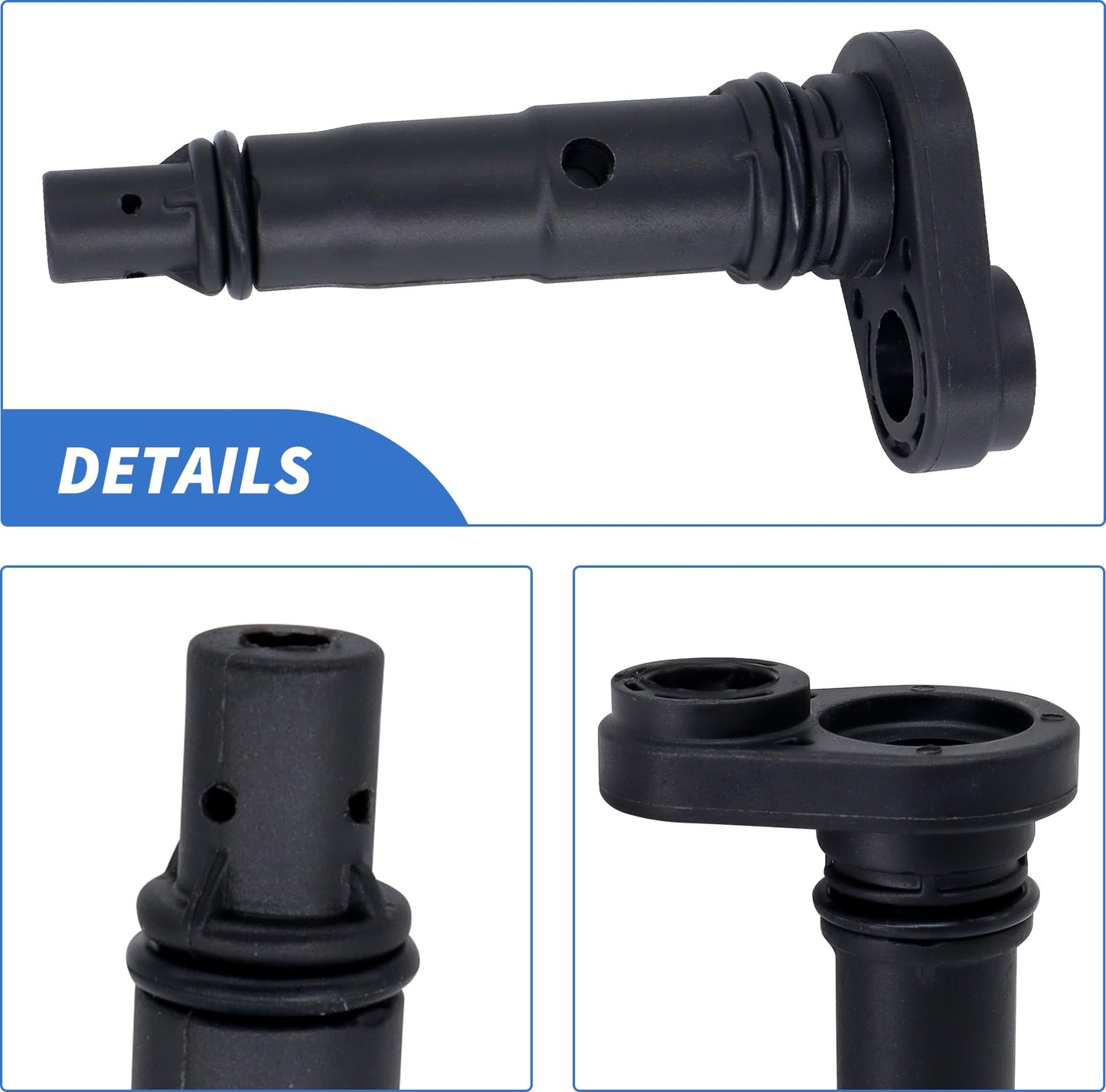 HiSport 17130-RCA-A02 PCV Valve - Compatible with Acura RDX TLX MDX RLX TL TSX RL MDX Honda Ridgeline Odyssey Pilot Crosstour Ridgeline Accord Accord Crosstour 2003-2018 - Replace 17130RCAA01