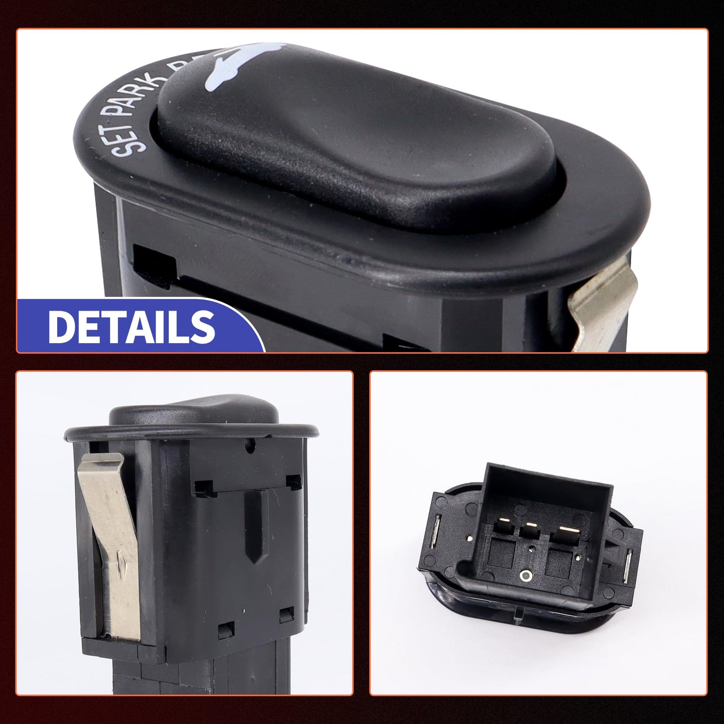 HiSport Convertible Top Switch Roof Open Button F4ZZ15668B - Compatible with Ford Mustang 1994 1995 1996 1997 1998 1999 2000 2001 2002 2003 2004