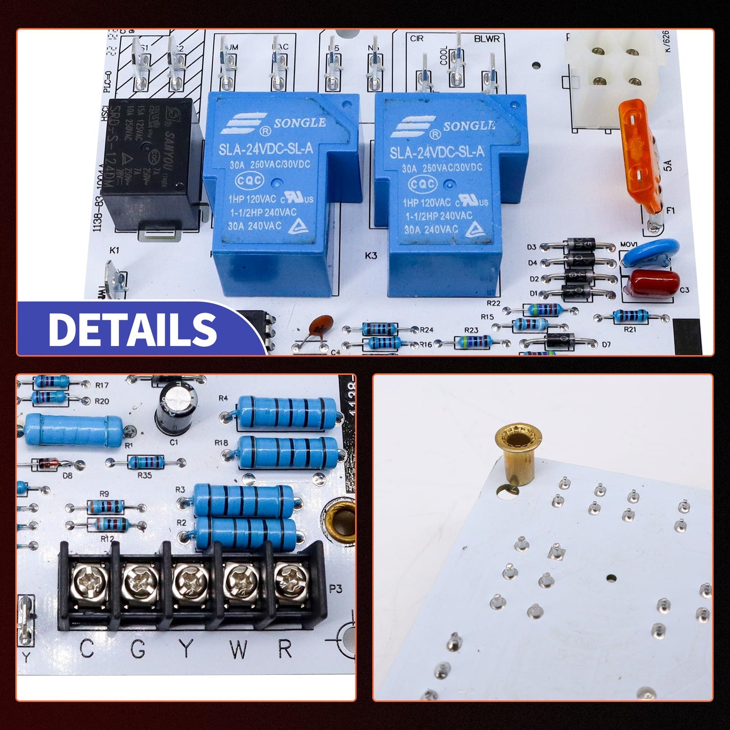 HiSport R40403-003 Furnace Blower Control Circuit Board - Compatible with Armstrong Ultra SX80 SX90 Honeywell ST9120C Replaces 40403-001 40403-002 40403-003
