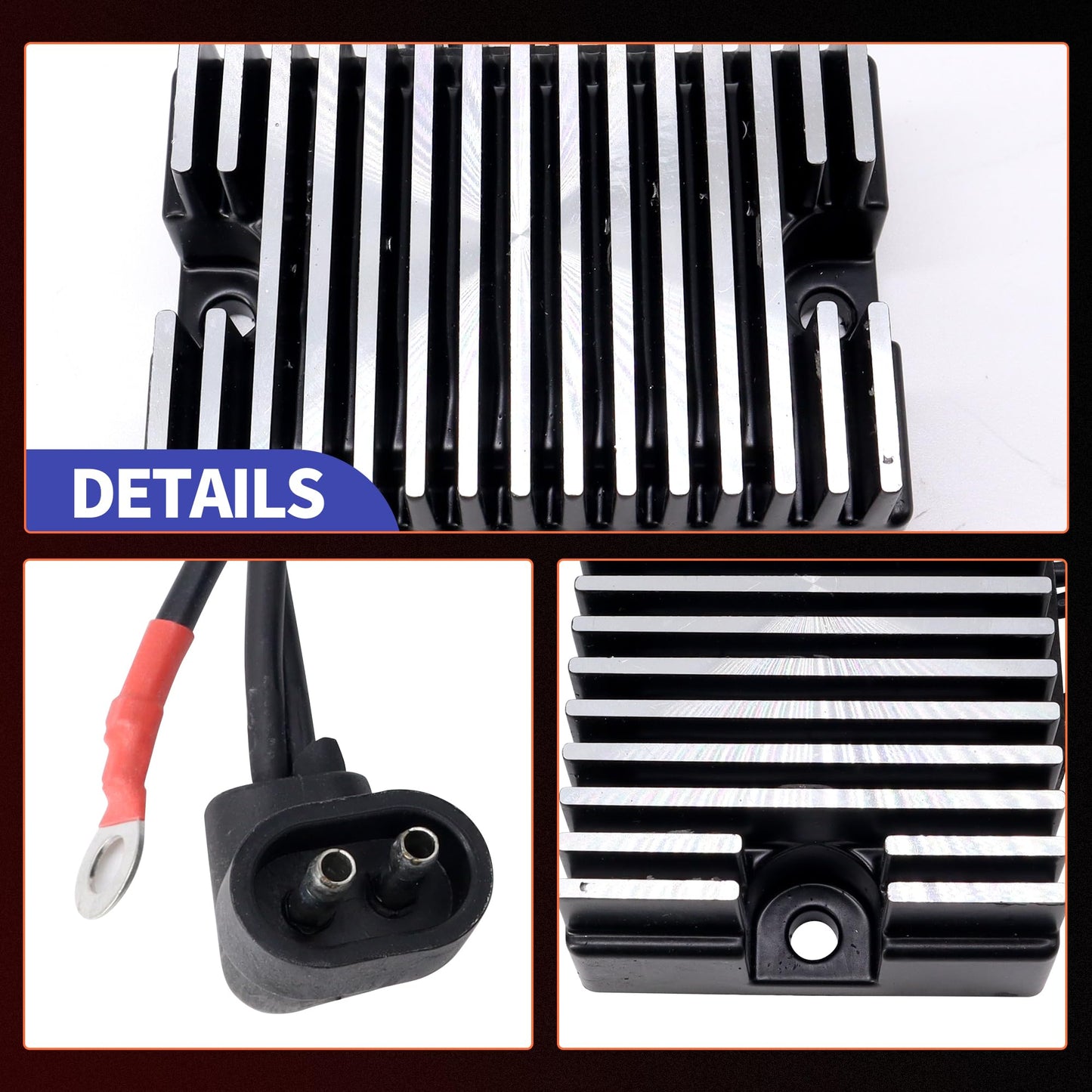 HiSport Voltage Regulator Rectifier - Compatible with Harley-Davidson CVO Dyna Fatboy Replaces 74519-88 74519-88A
