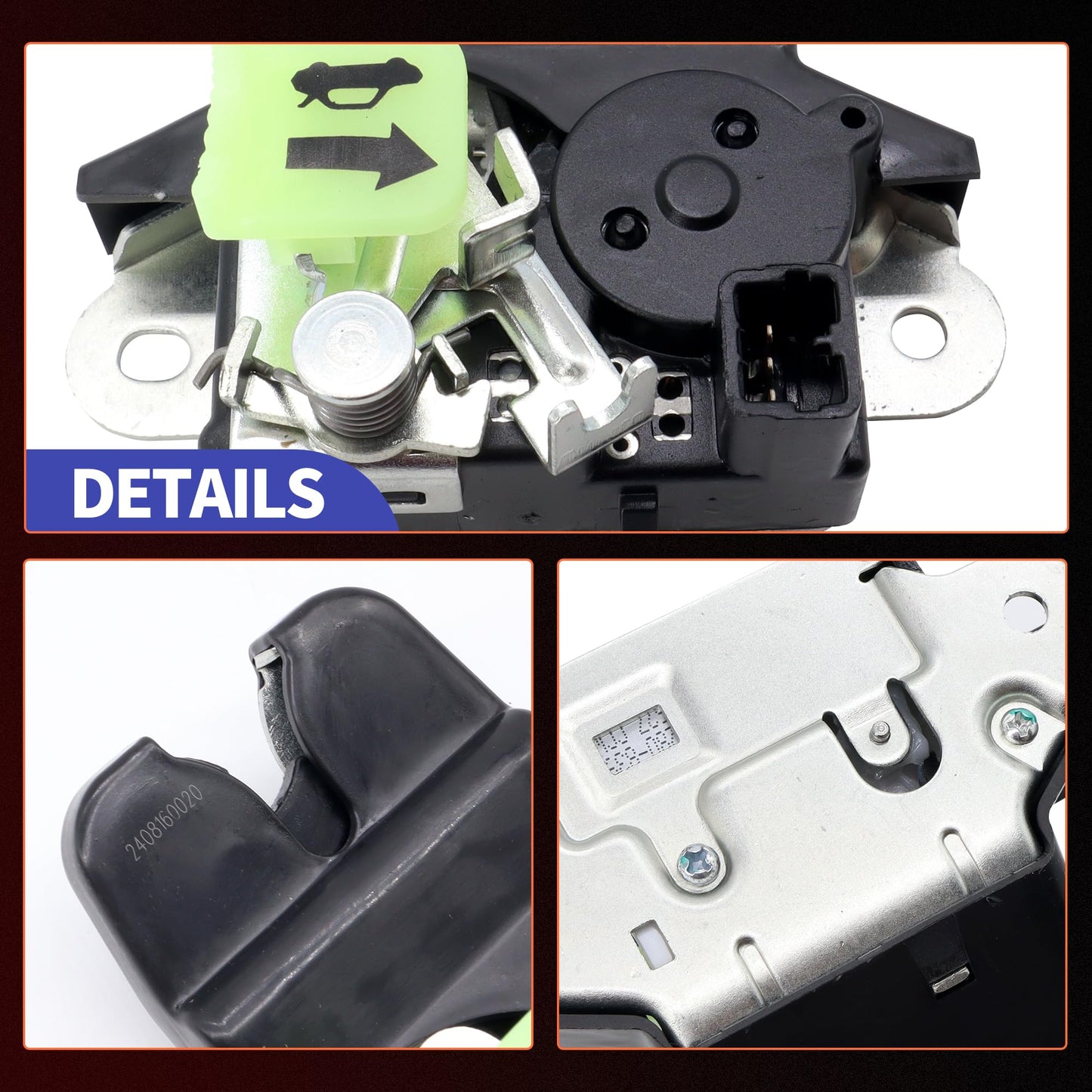 HiSport Rear Tailgate Lock Actuator Trunk Latch 81230-C1500 Compatible with Hyundai Sonata Sedan 2018 2019 Replacement for 81230C1500