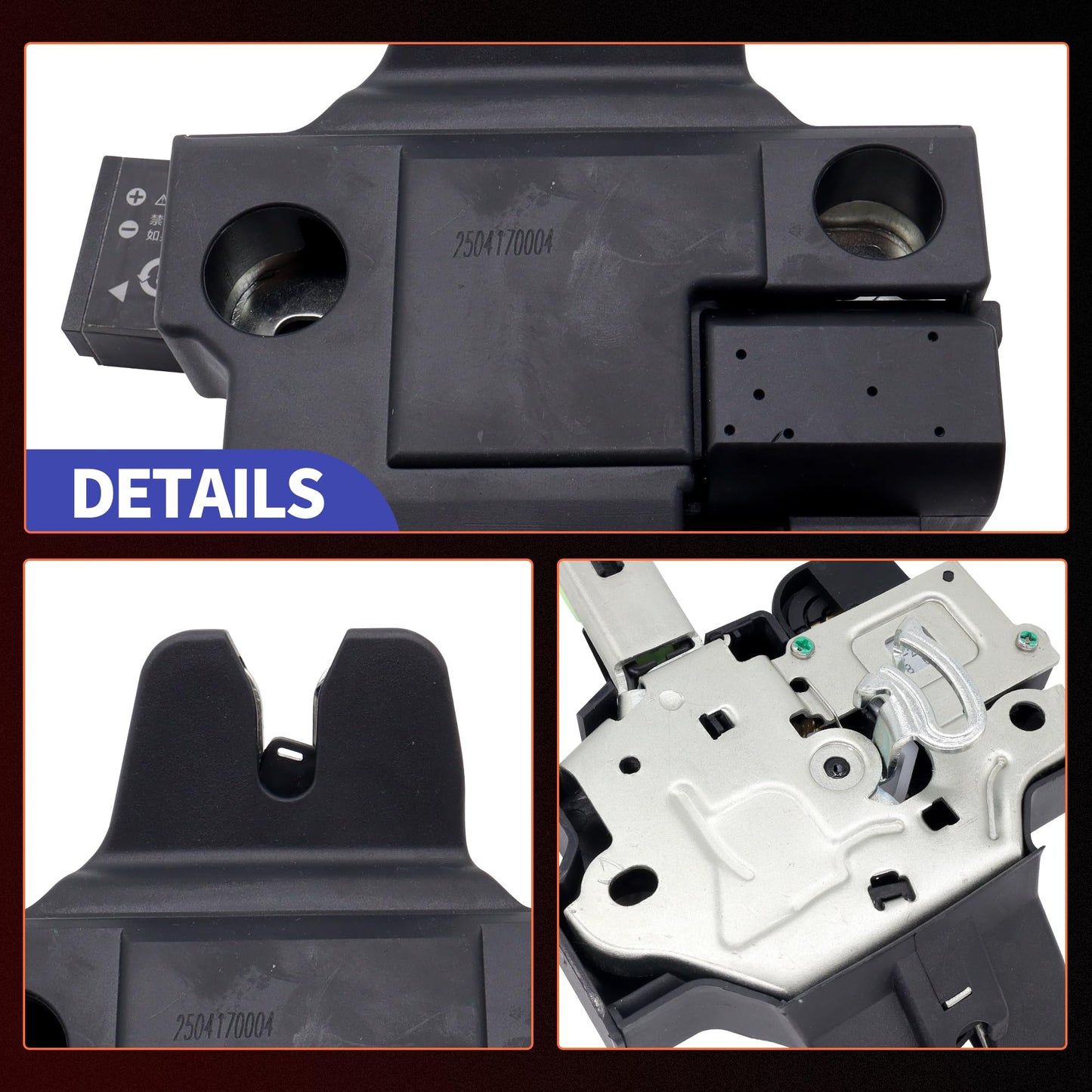 HiSport 64600-06010 Rear Trunk Latch Door Lock Actuator Compatible with Toyota Camry 2.4L 2.5L 3.5L 2007 2008 2009 2010 2011 Replacement for 64600-33120 931-860 931860