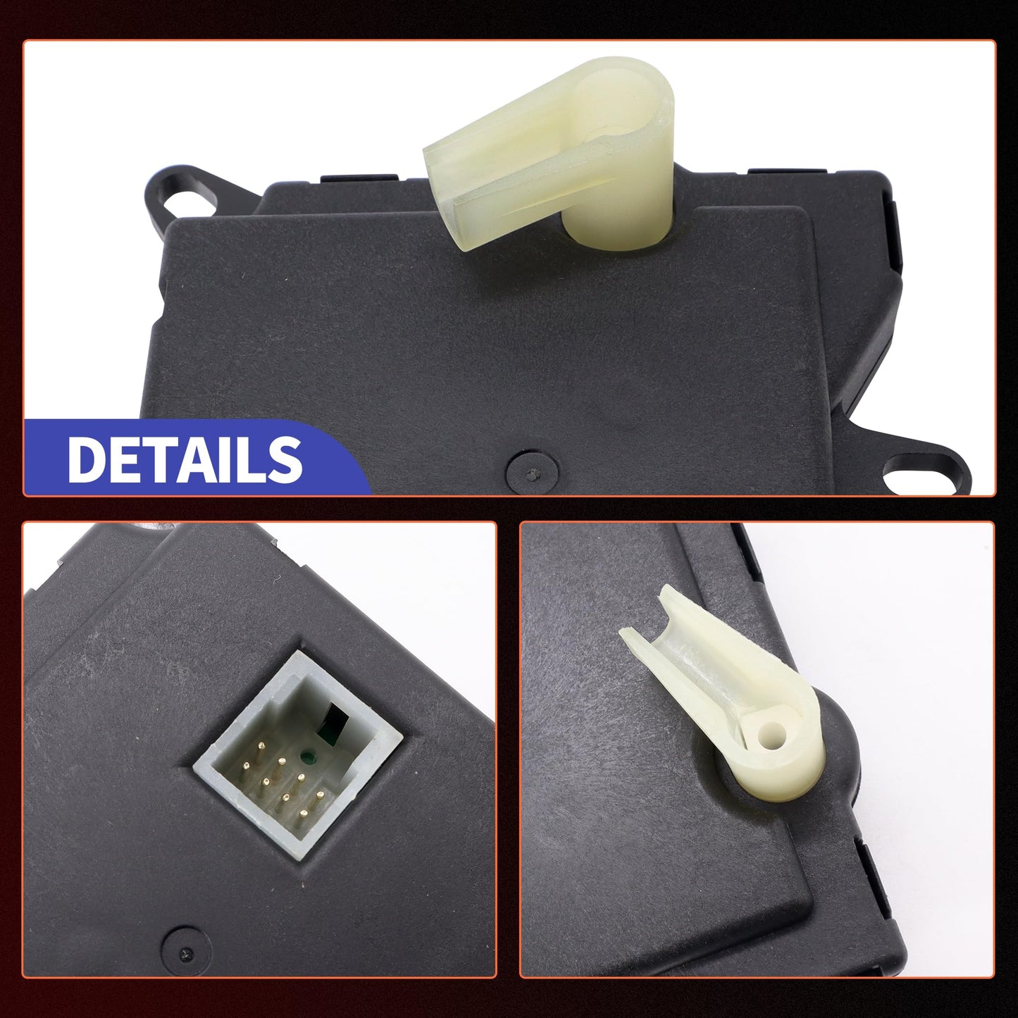 HiSport 604-208 HVAC Heater Blend Door Actuator - Compatible with Ford Crown Victoria 1993-2011 Mercury Marauder 2003-2004 Replaces 604208 F7AZ19E616AA