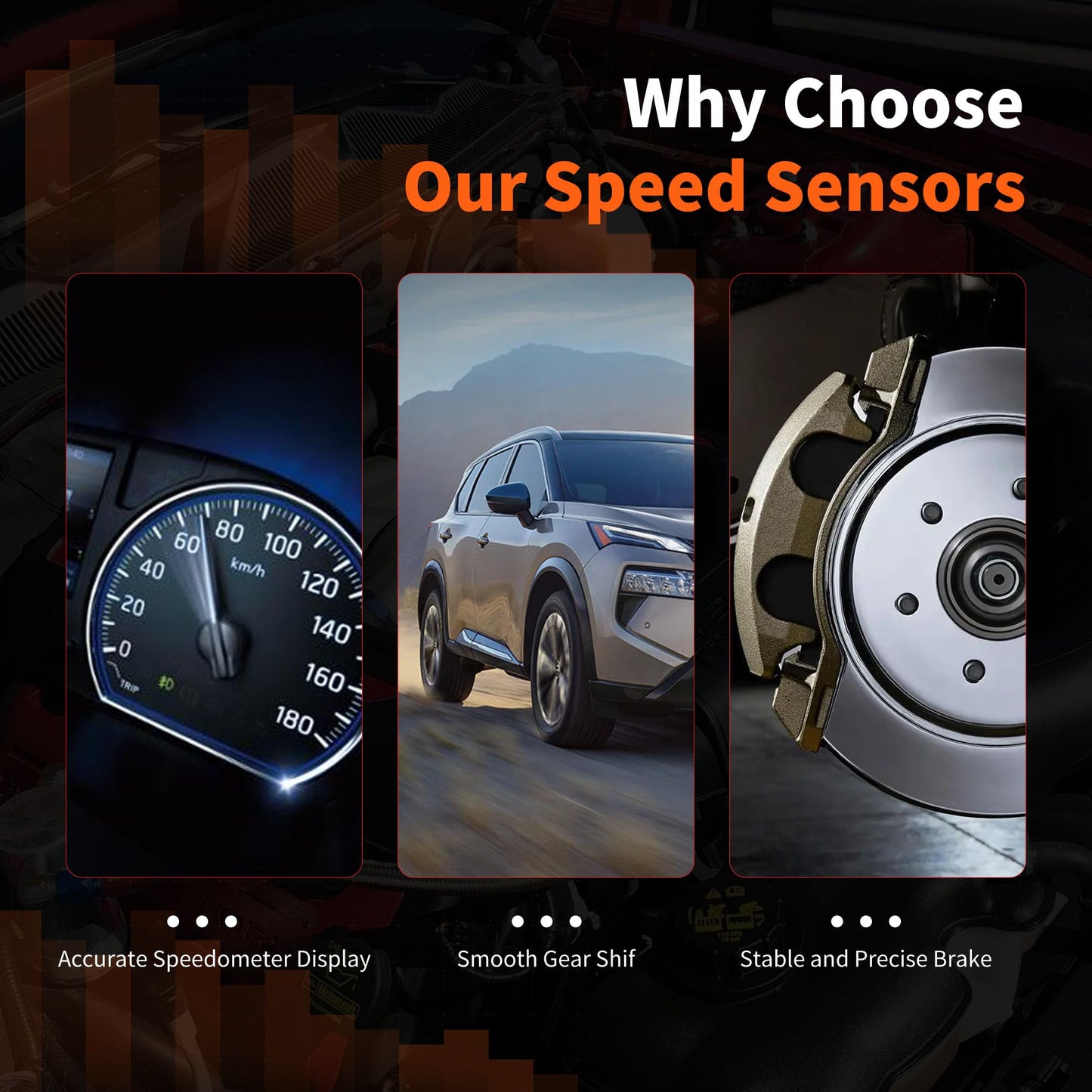 HiSport Vehicle Speed Sensor 2501073P00 - Compatible with Nissan Frontier 2.4L 1998-2001 Pickup 2.4L 1995-1997 Pickup 3L 1995 D21 2.4L 1994 - Replace SC183 SC62 SU4654 0905014