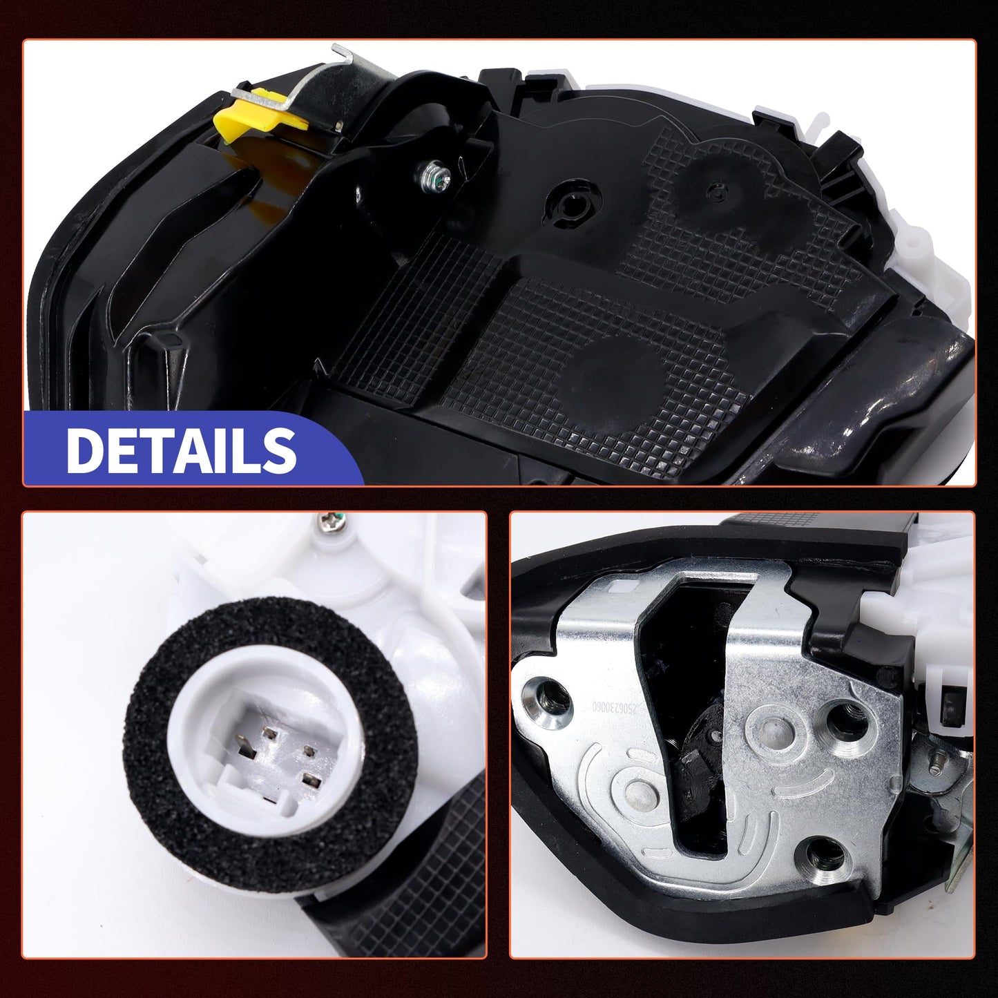 HiSport 72650-T0A-H01 Power Door Lock Actuator Rear Left - Compatible with Honda Accord Sedan 4 Doors 2013 2014 2015 2016 2017