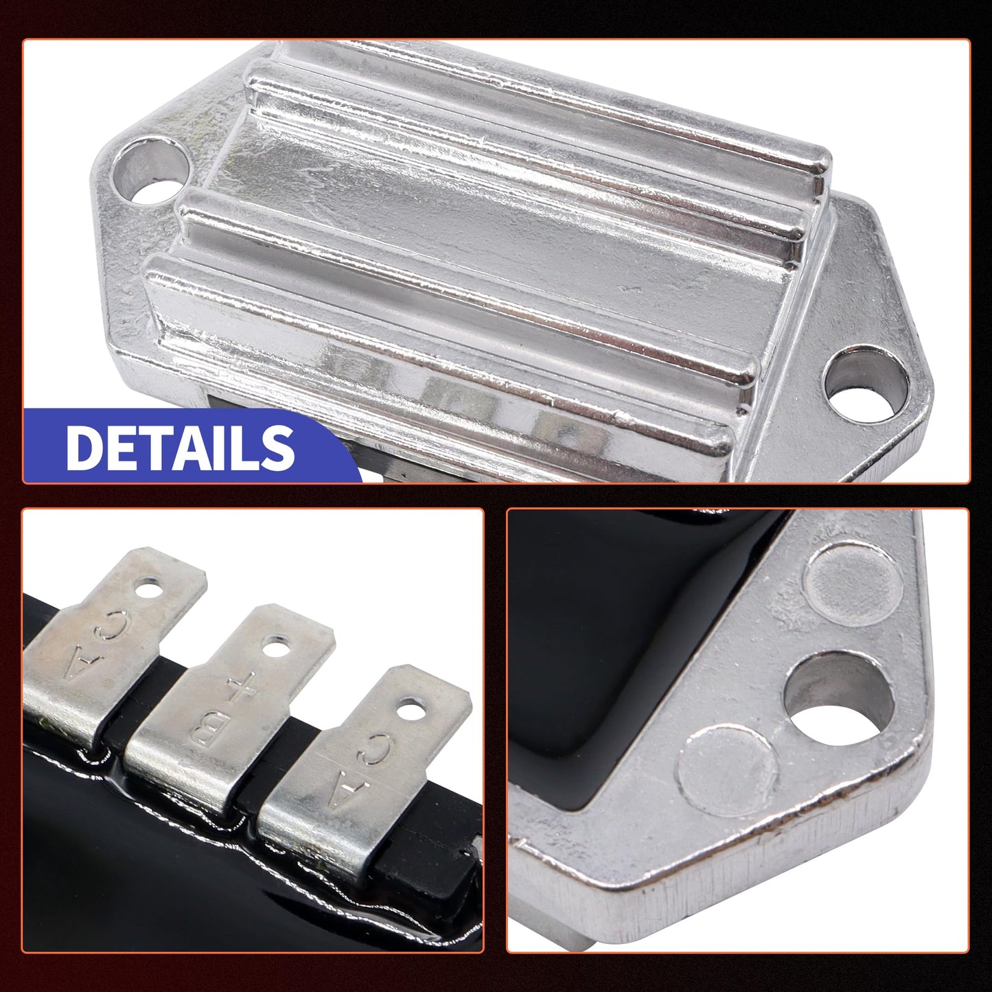 HiSport Voltage Regulator Rectifier - Compatible with Kohler AM106357 AM34738 John Deere 41-403-04 41-403-10-S Replaces 2540303 2575503 4140301 4140306