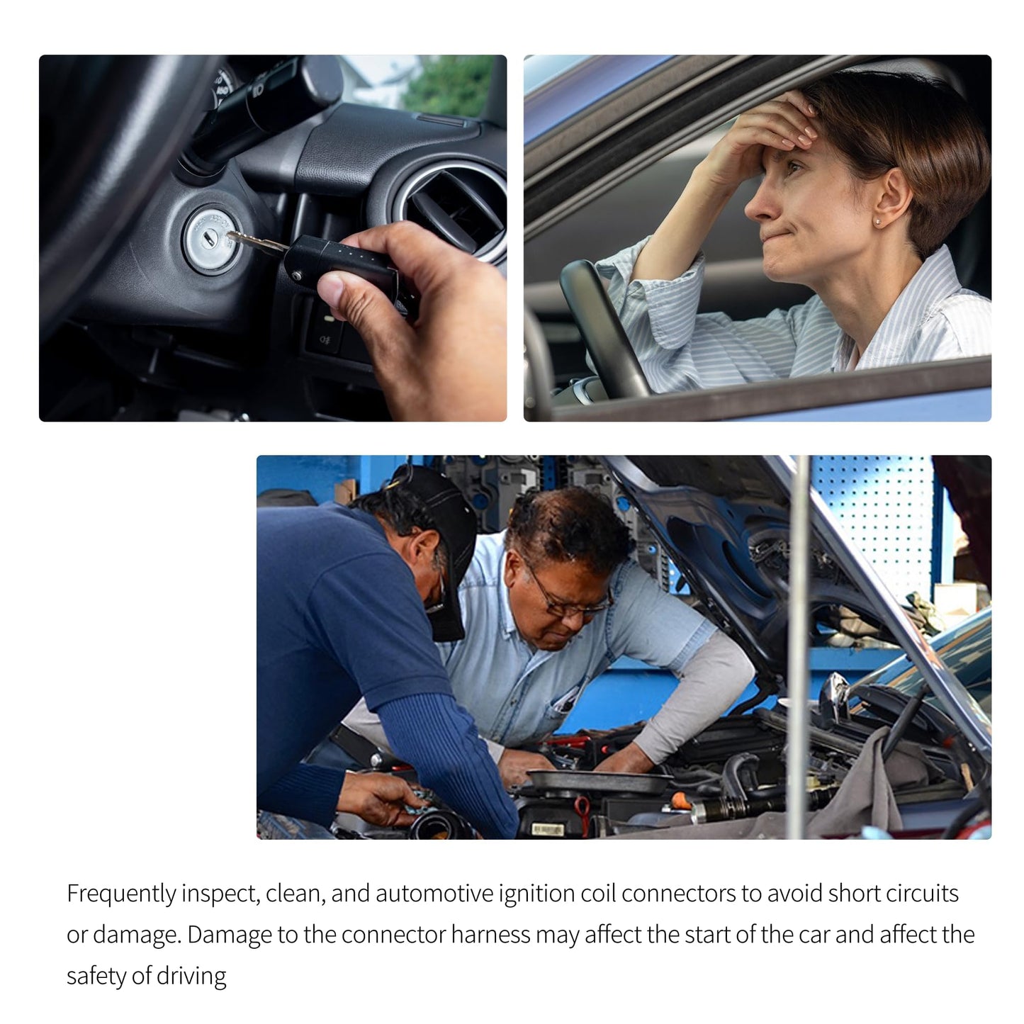 HiSport L4 Ignition Coil Connector Harness Replacement for Honda and Acura 2009-2019,4PCS