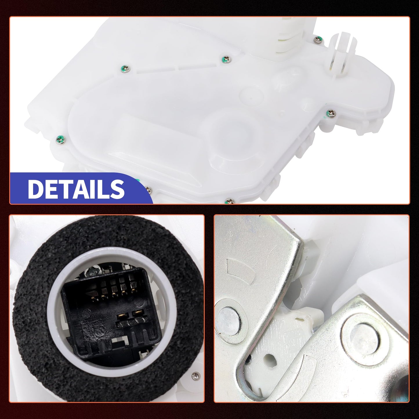 HiSport Door Lock Actuator Front Left Compatible with Honda CRV CR-V 2007 2008 2009 2010 2011, Replacement for 72150-SWA-A01, 72150SWAA01, L4 2.4L Sport Utility