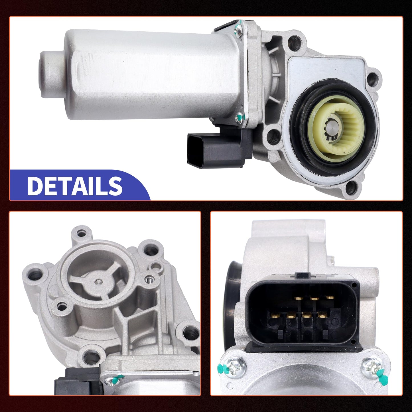 HiSport 600-932 Transfer Case Motor - Compatible with BMW X3 2004-2012 X5 2003-2010 X6 2008-2010 - Replace 27107568267