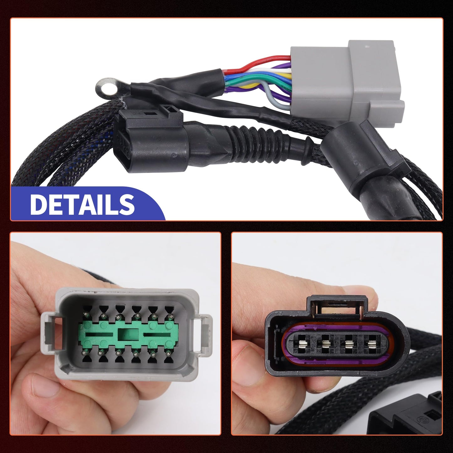 HiSport Ignition Coil Wiring Harness Loom Compatible with Audi A4 TT Quattro Replacement for Volkswagen Beetle Golf Jetta Passat 06B998018T 0347010004