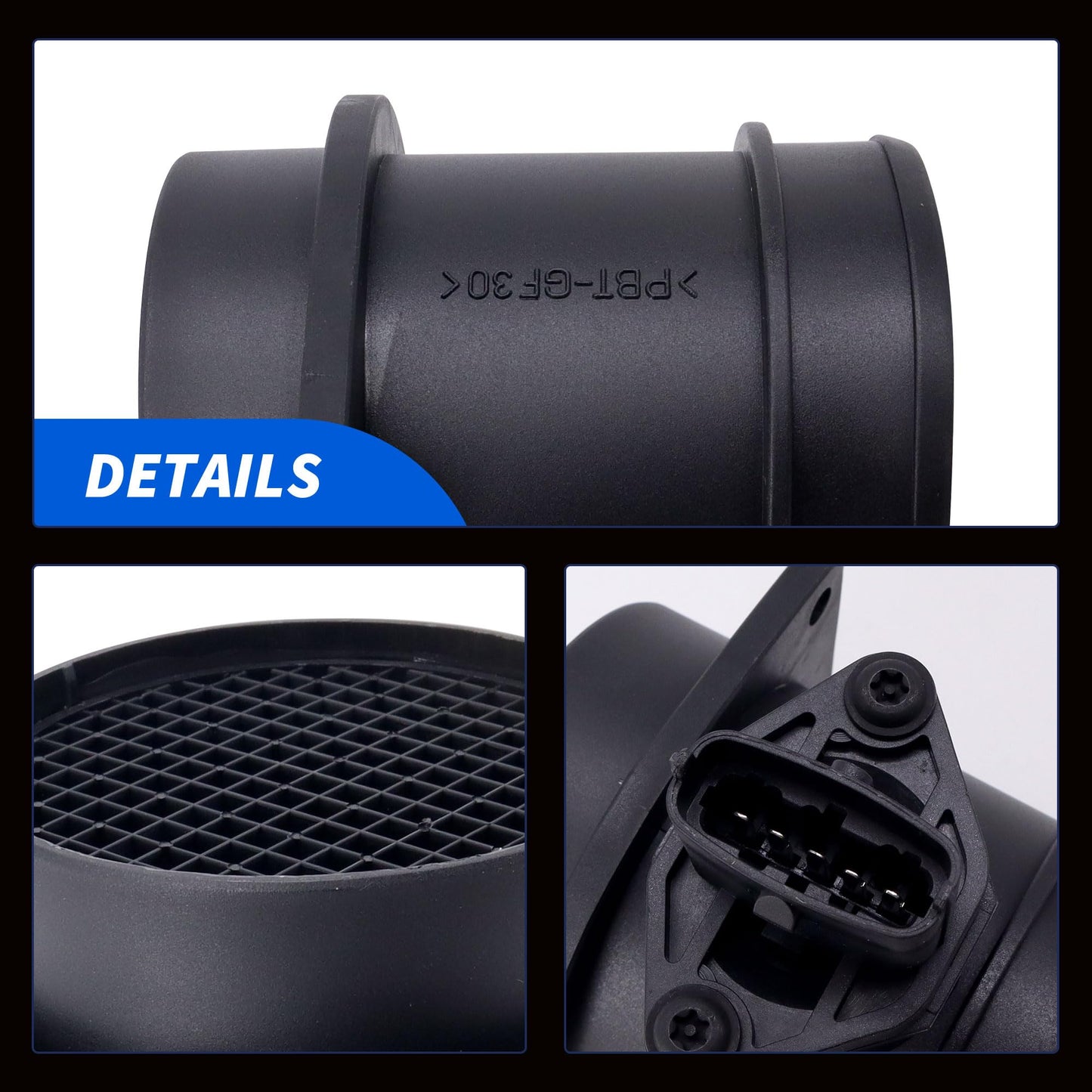 HiSport 0280218089 MAF Mass Air Flow Sensor - Compatible with Volvo C70 S60 S80 V70 XC70 XC90 Replaces 8627296 8670115 8670398