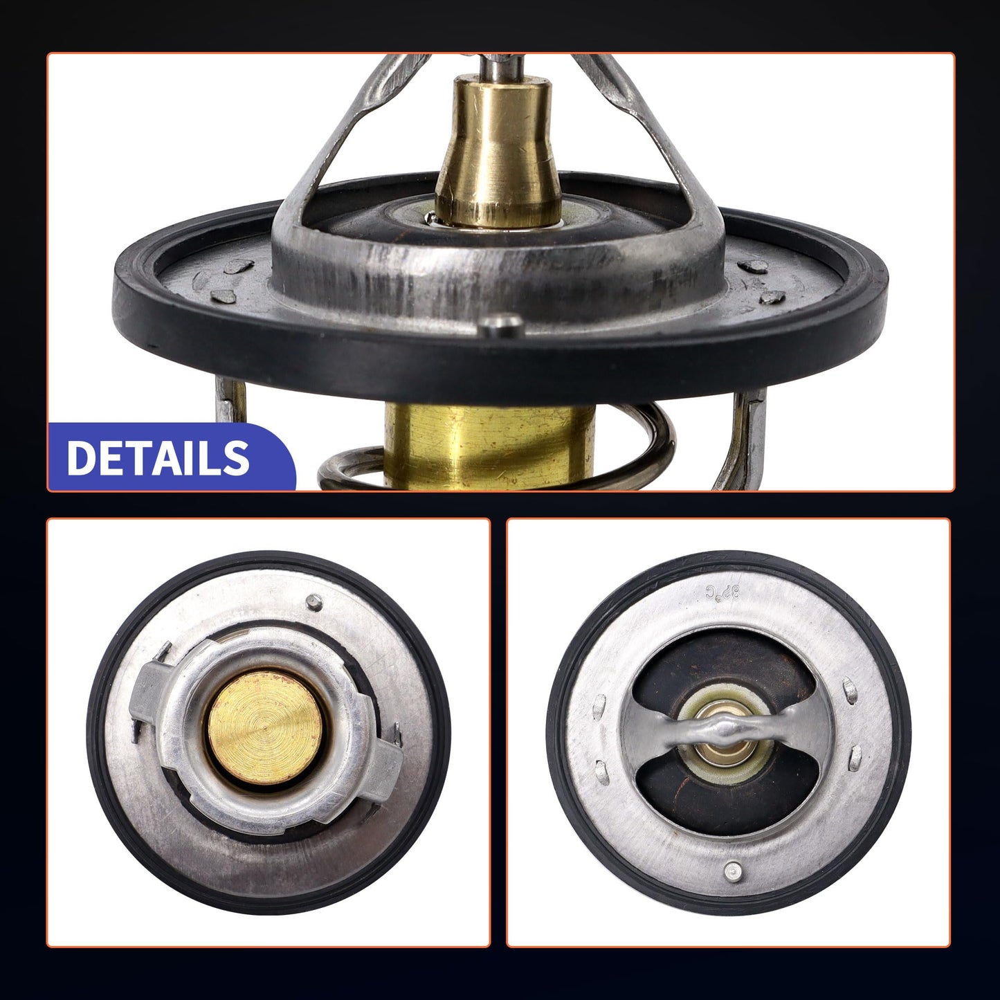 HiSport THF-003 Engine Coolant Thermostat with Gasket - Compatible with Saab 9-2X 2005-2006 | Subaru Forester Legacy Outback Tribeca Impreza B9 Tribeca Baja SVX