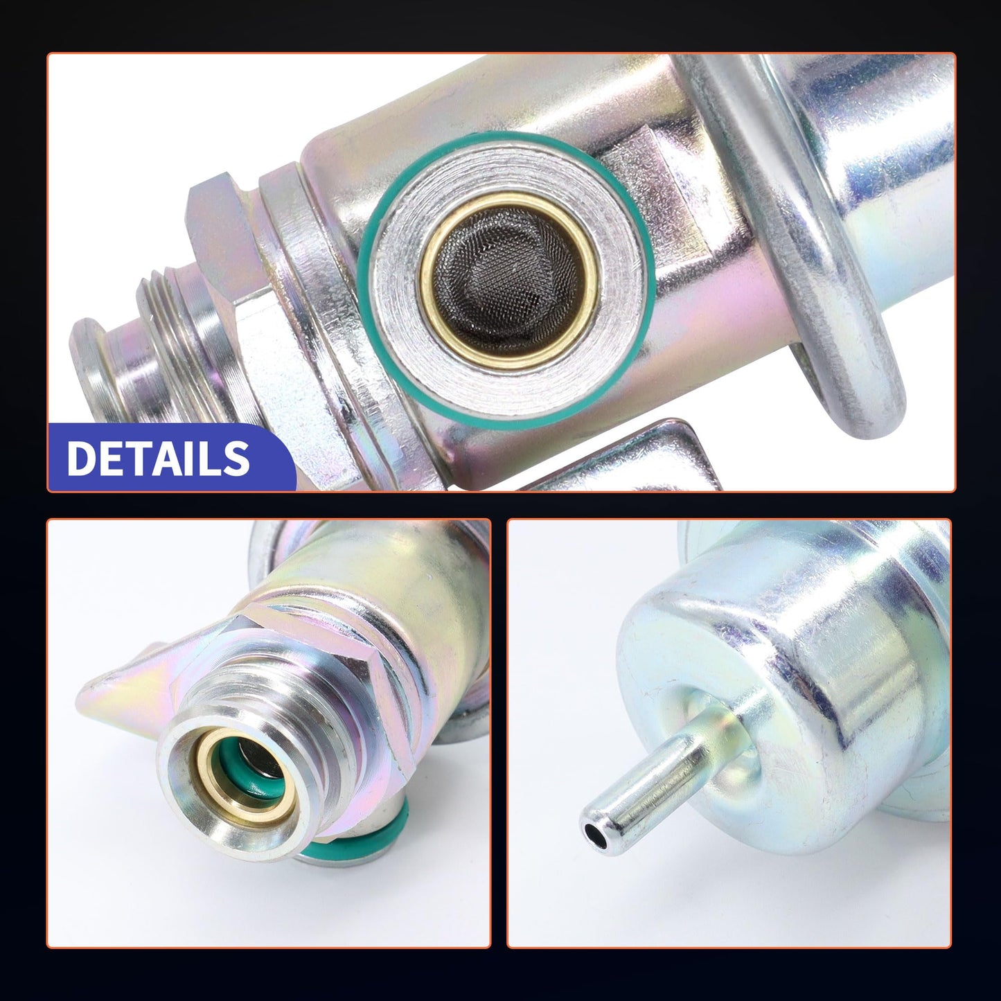 HiSport Fuel Pressure Regulator Compatible with Buick Chevrolet Oldsmobile Pontiac Replacement for 17113622 17120440 2173302 FP10300 FP10004 /PR143