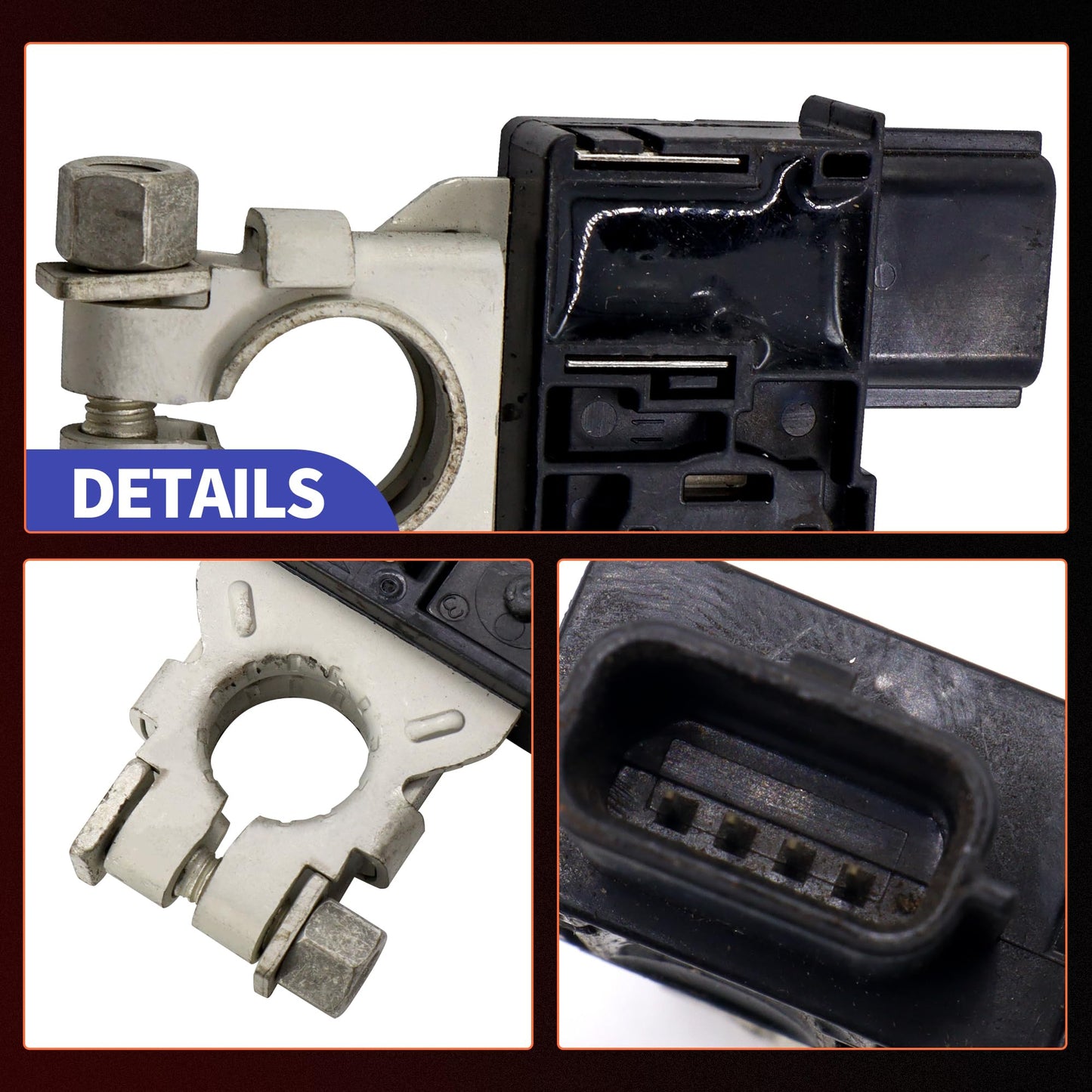 HiSport Main Current Battery Sensor Assembly Compatible with Nissan Qashqai Rogue Sport X-Trail Replacement for 294G0C990C 294G0-C990C