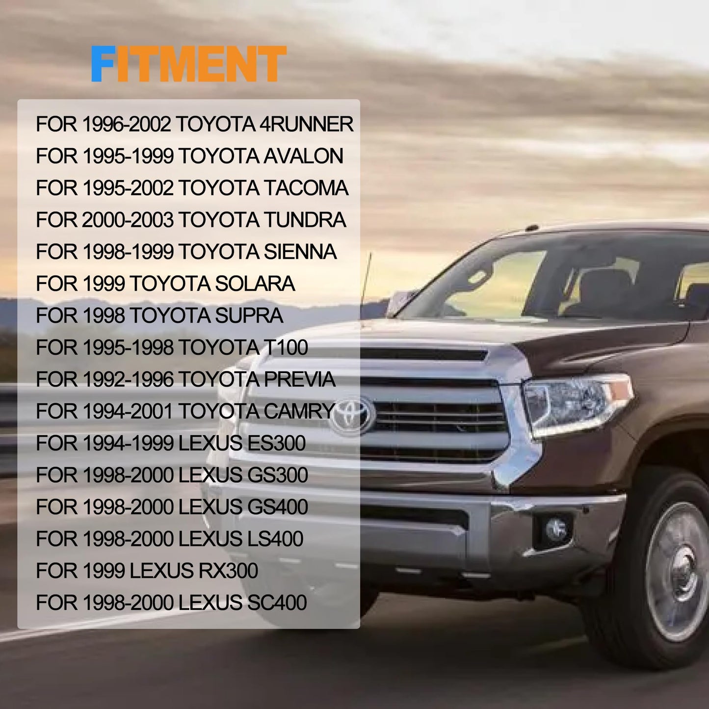 HiSport 89615-12040 Knock Sensor - Compatible with Toyota Avalon Camry Tundra Previa Sienna Lexus ES300 GS300 LS400 RX300 1992-2003 - Replace 8961512040 SU5377