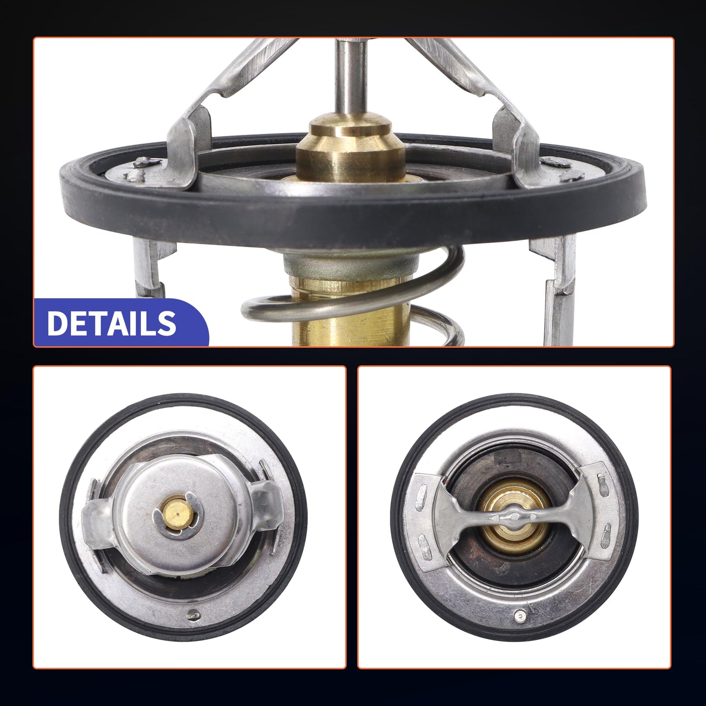 HiSport Thermostat - Compatible with Jeep Commander Grand Cherokee Grand Cherokee L Grand Wagoneer Wagoneer Wrangler 2005-2023 - Replace 52028898AE