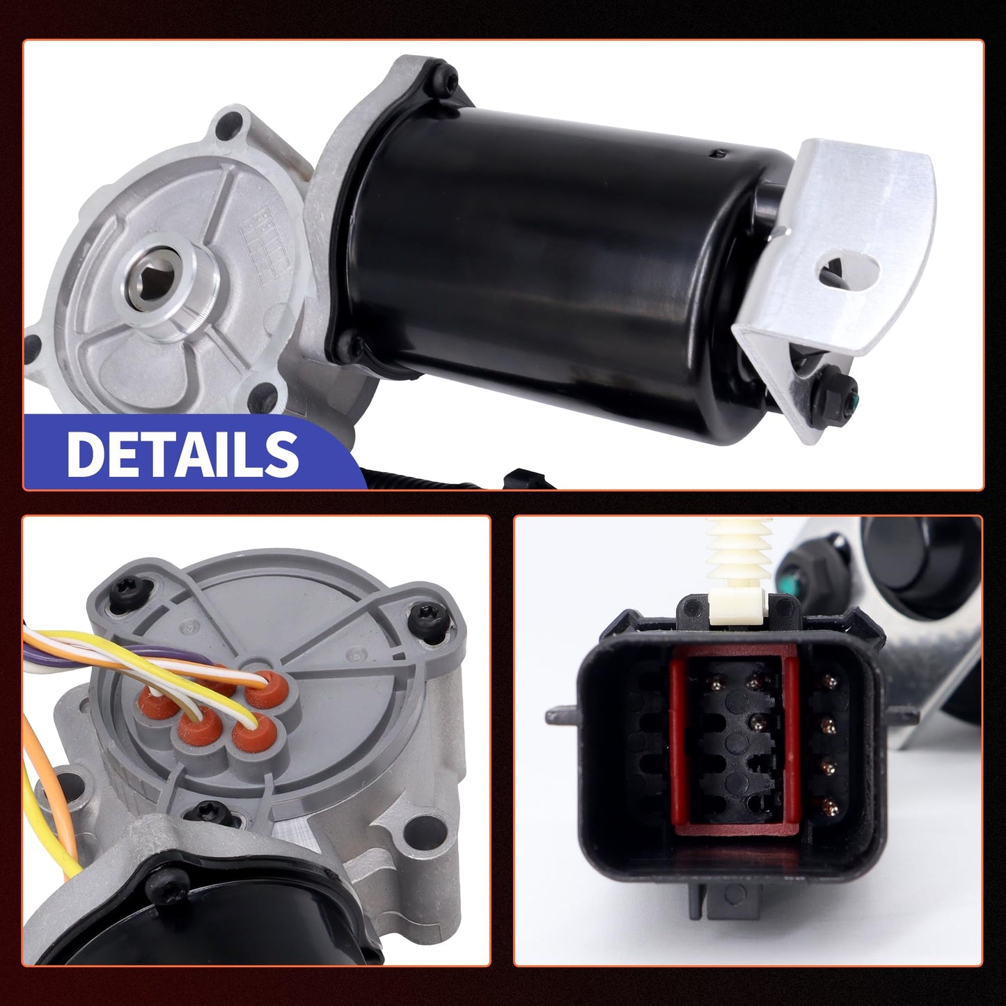 HiSport 600-911 Transfer Case Motor - Compatible with Ford F-150 2004-2008 Lobo 2004-2008 Compatible with Lincoln Mark LT 2006-2008 - Replace 5L3Z7G360A 8L3Z7G360A