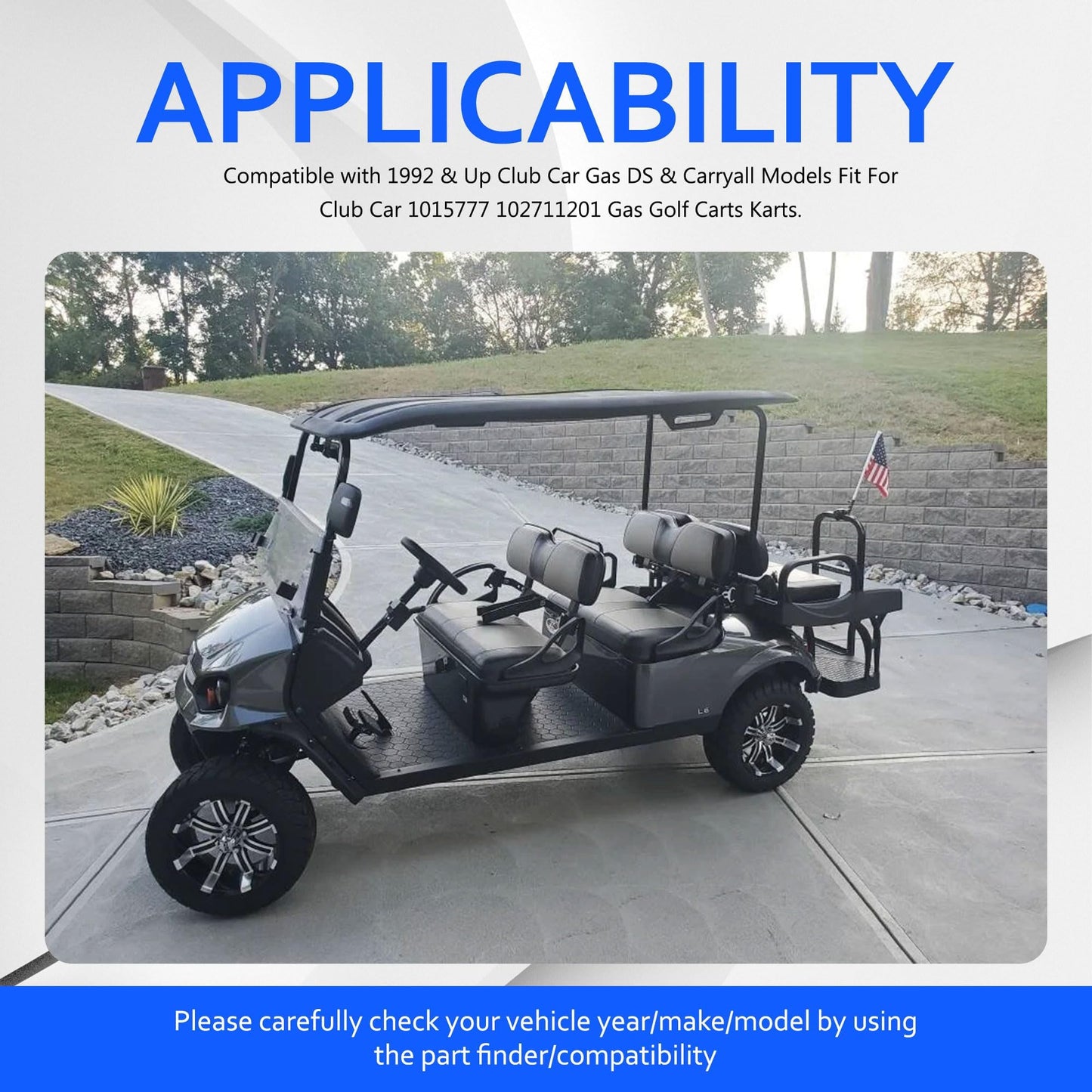 HiSport 1015777 Voltage Regulator Rectifier Compatible with 1992-Up Club Car Gas DS & Carryall Gas Golf Carts Karts 1992, 1993, 1994, 1995, 1996, 1997, 1998, 1999, 2000, 2001, 2002, 2003, 2004-2007