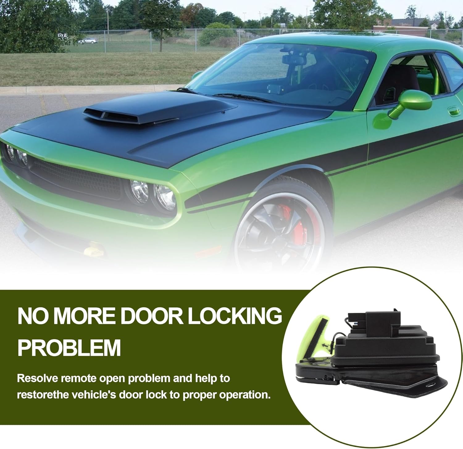 HiSport 931714 Tailgate Lock Trunk Latch Actuator - Compatible with Dodge Charger, Challenger, 2008-2014 Avenger, 2005-18 Chrysler 300, 2011-14 Chrysler 200, replaces 5056244AA, 5056244AB