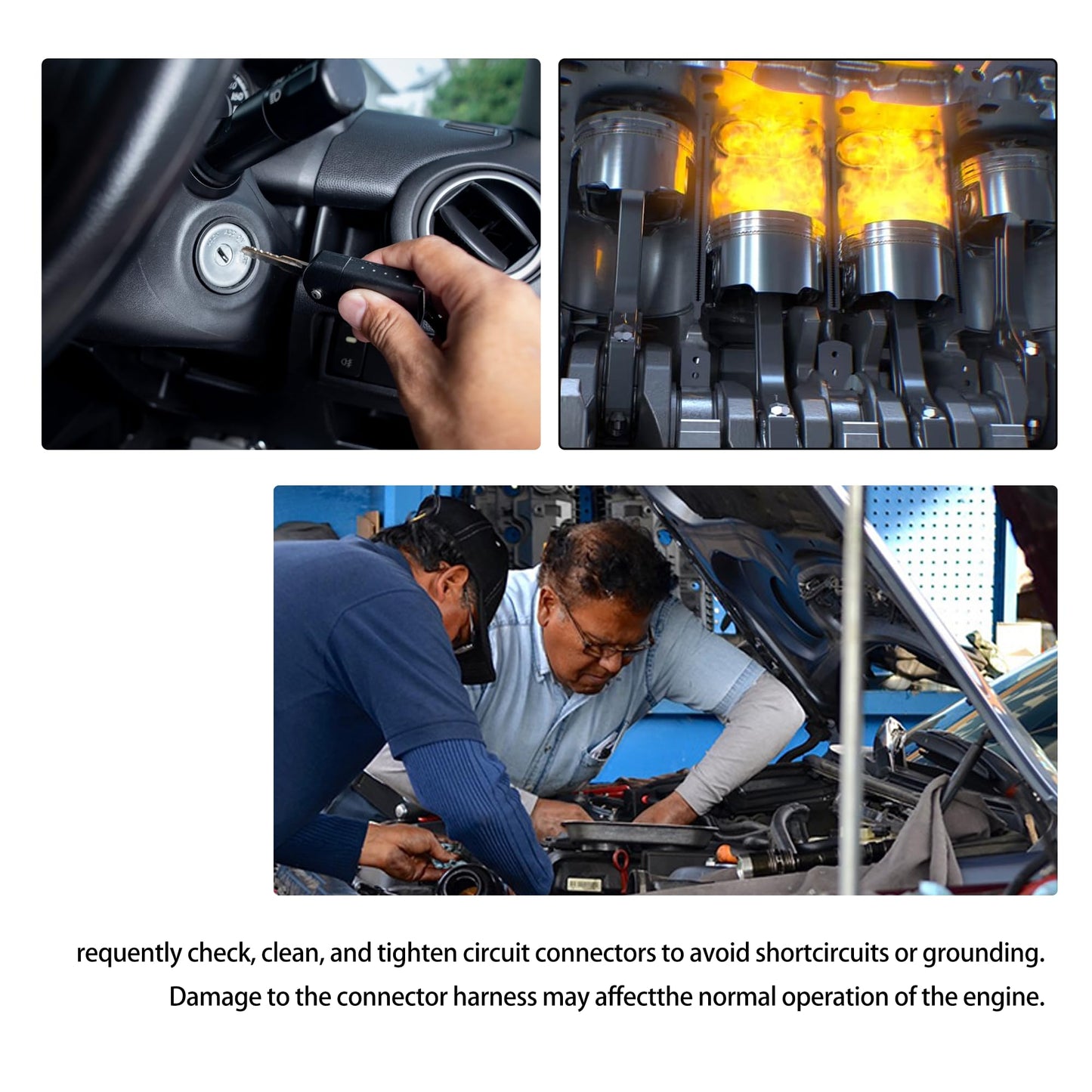 HiSport Ignition Coil Harness Connector Compatible with GM LQ9 LQ4 LS2 LS3 LS7 LSX 4.8 5.3 6.0 6.2 7.0 Truck Relocation Applications 2PCS Compatible with Chevy GMC Cadillac