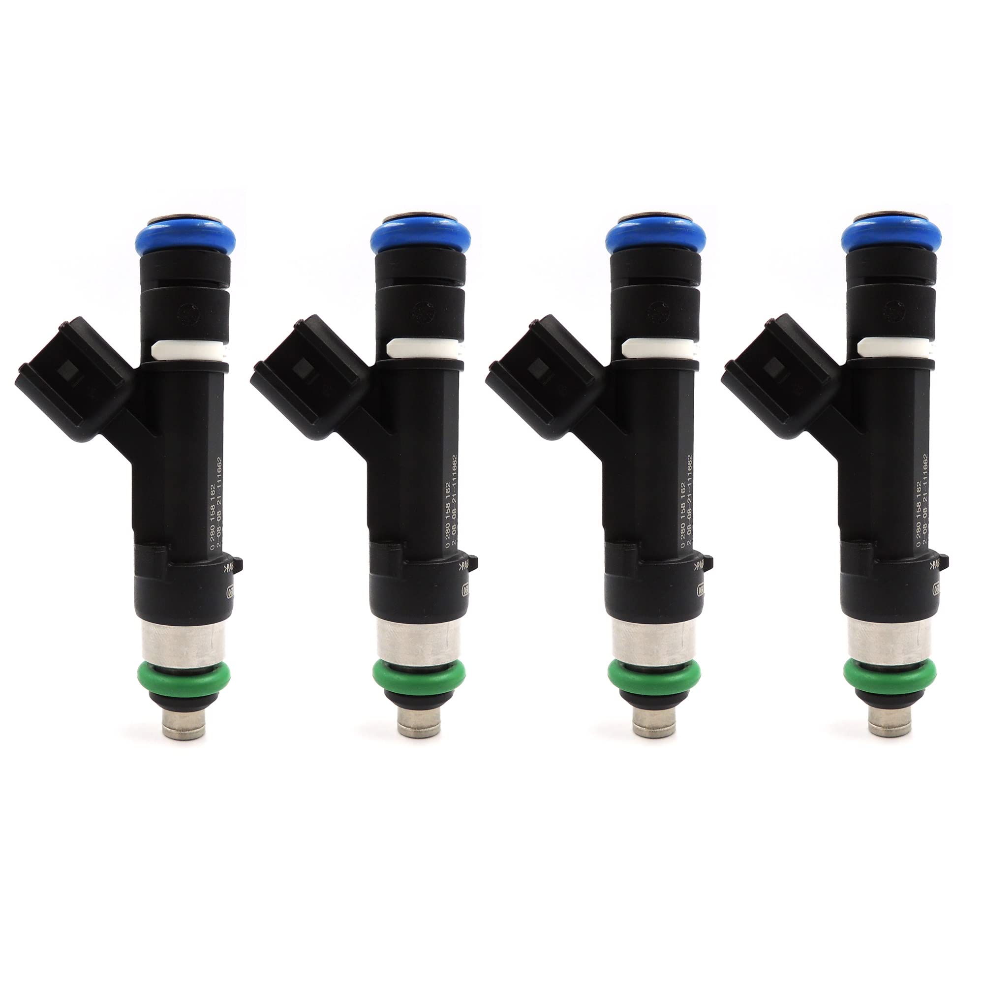 HiSport Fuel Injector 0280158162 Compatible with Ford Mazda Mercury 2.5L 4 Hole 09-18 (4 PCS/Pack) - HiSport