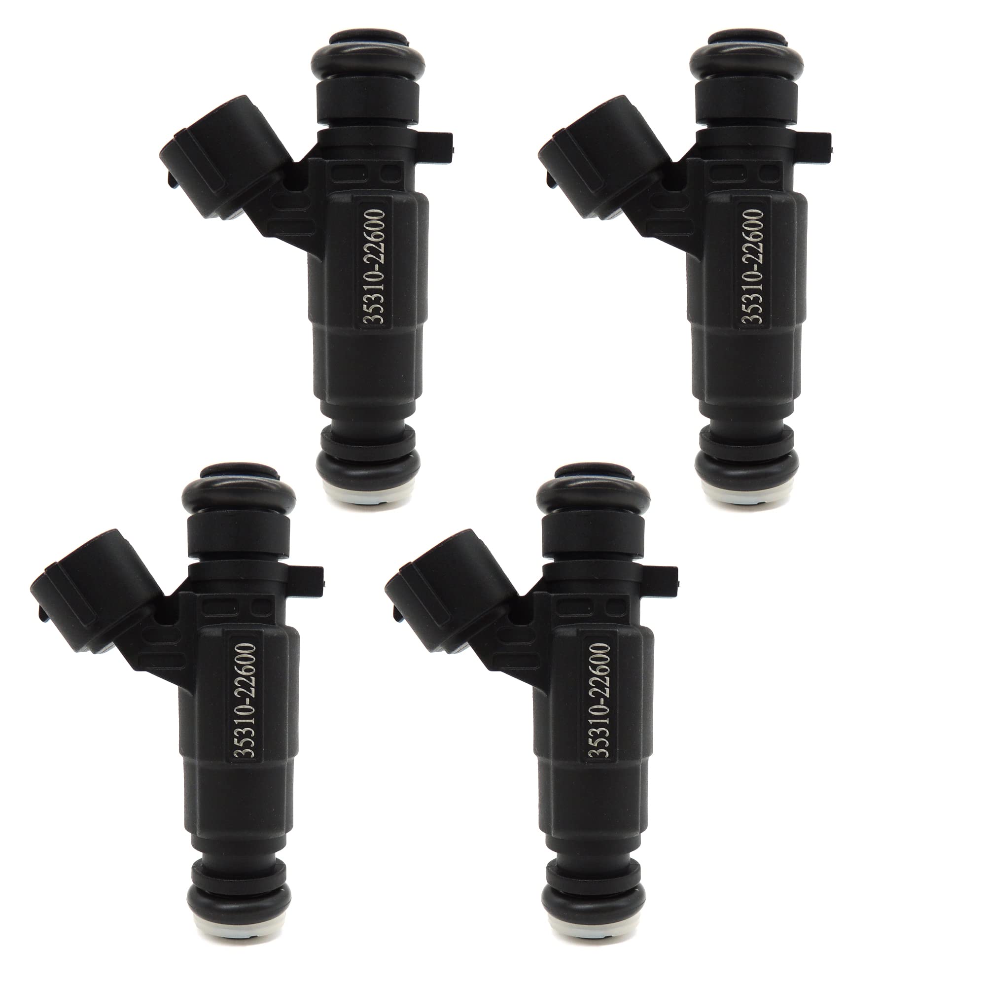 HiSport Fuel Injector 35310-22600 3531022600 Compatible with Hyundai Accent 2000-2005 1.5L 1.6L(4 PCS/Pack) - HiSport
