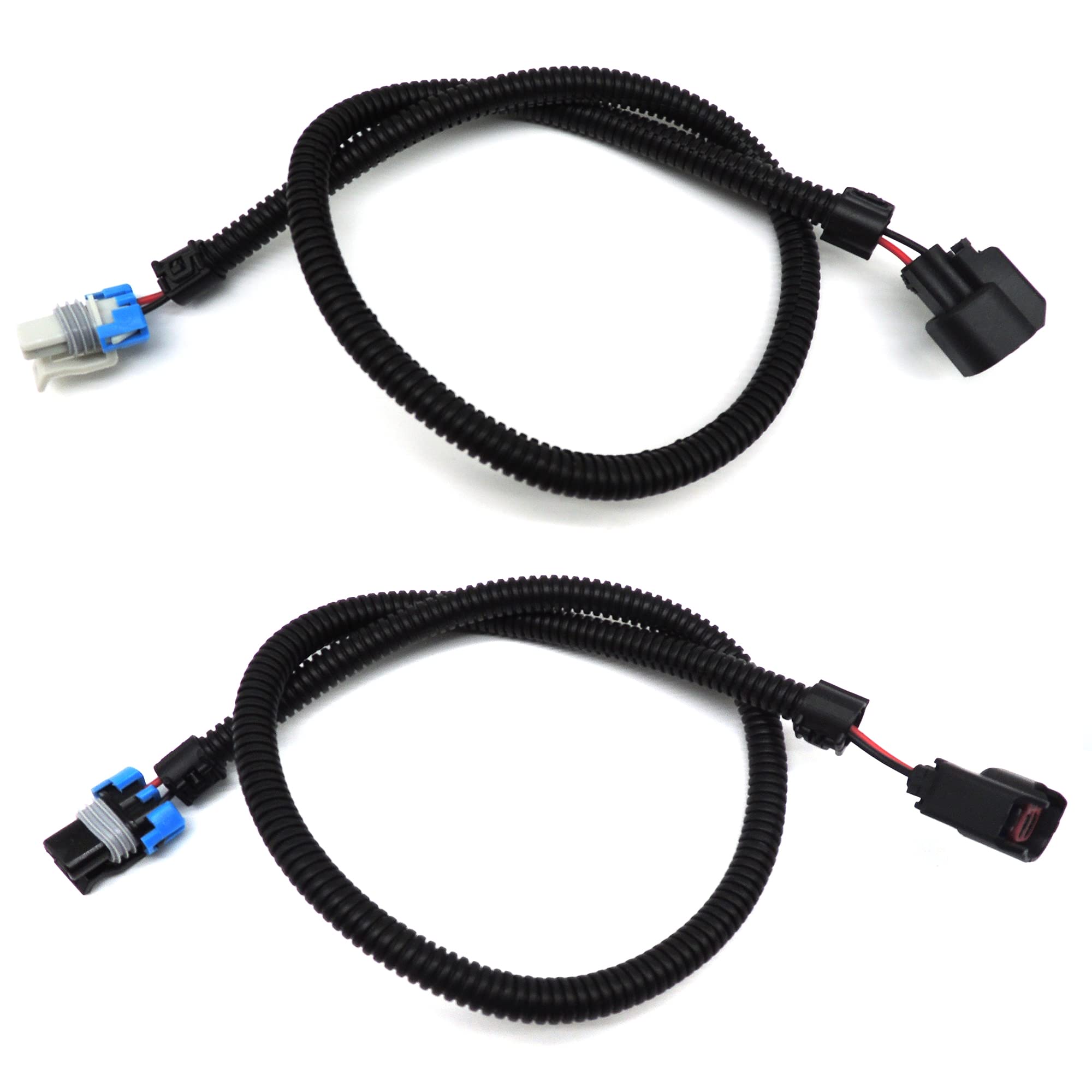 HiSport 2 PCS Fuel Injector Pigtail Harness Compatible with Polaris Ranger XP 800 2012-2013,Polaris Ranger 800 2011-2017,Polaris Ranger RZR Crew 800 2011-2014,Left Black and Right Gray - HiSport