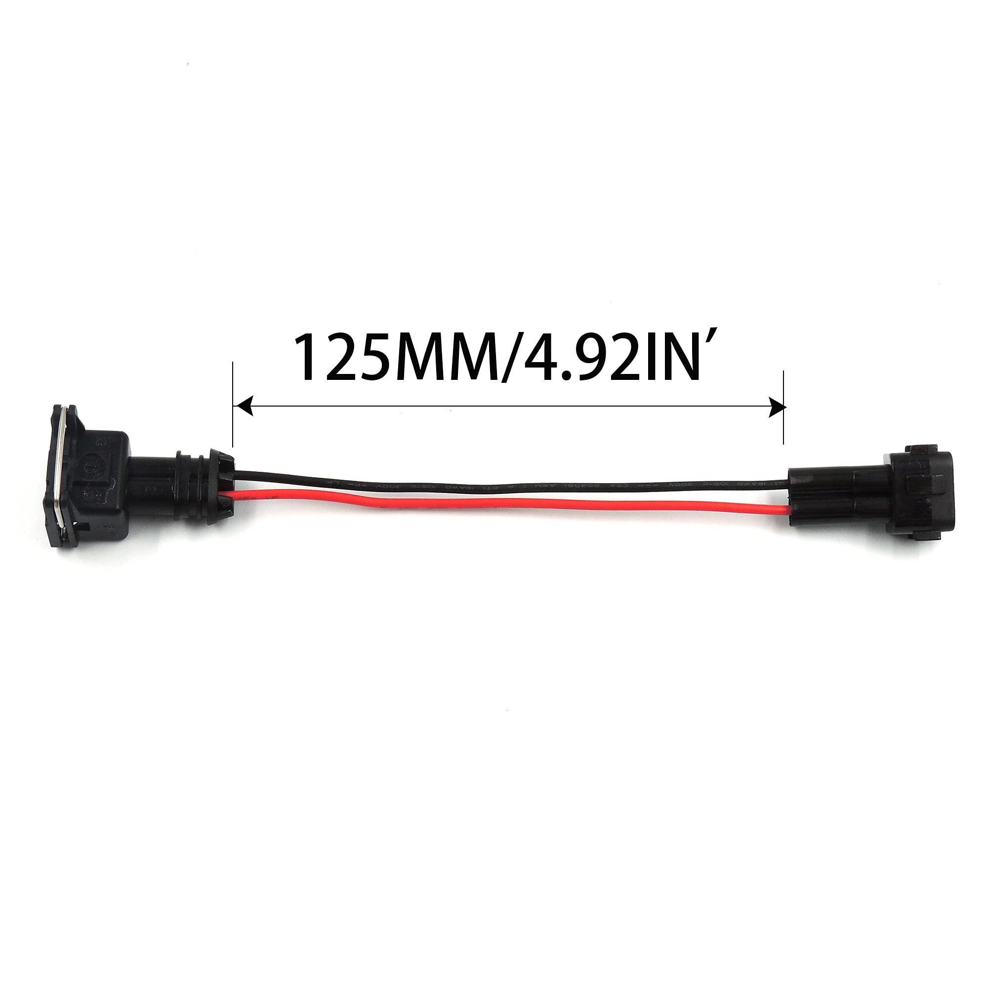 HiSport Injector Adaptors Plugs Connectors Harness OBD2 TO OBD1 EV1 Fuel Injector Replacement for Honda Acura 4Pcs - HiSport