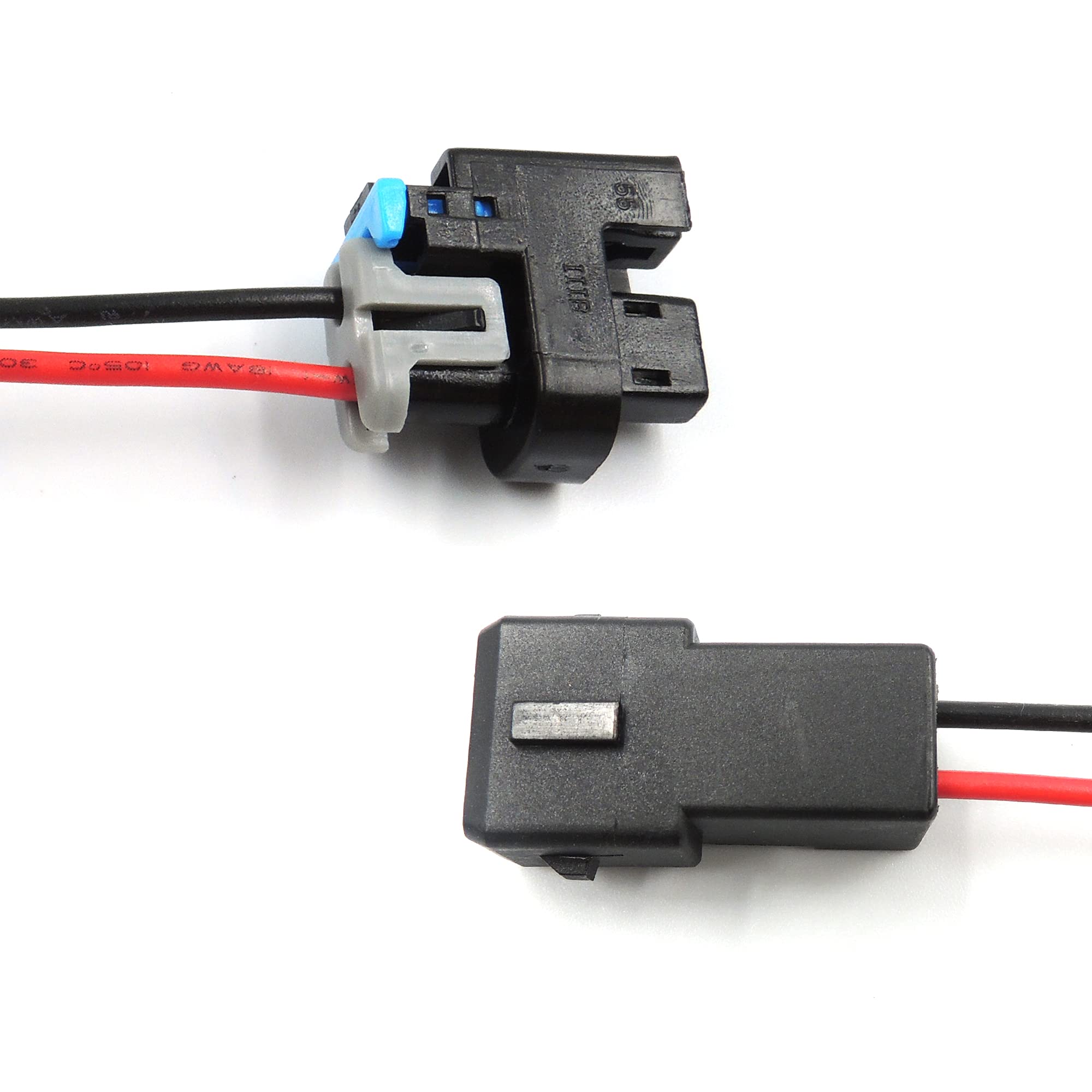 HiSport Injector PnP Adaptors Plugs Compatible with LQ4 LQ9 4.8 5.3 6.0 Injectors into LS1 LT1 EV1 wiring Harness Connectors 8Pcs - HiSport