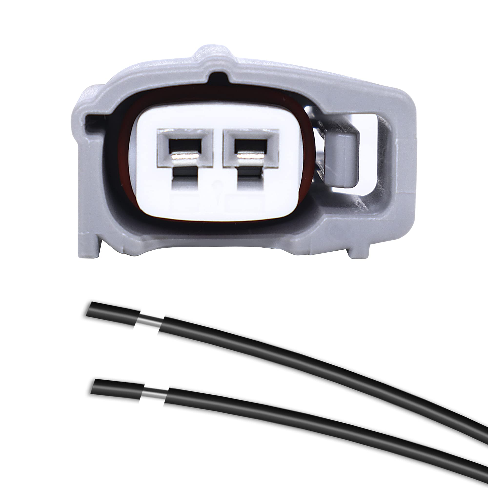 HiSport Fuel Injector Connectors Socket Plugs with Pigtail Harness Wires EV1, EV6, EV14, Compatible with DENSO,Compatible with Toyota 4 PCS - HiSport
