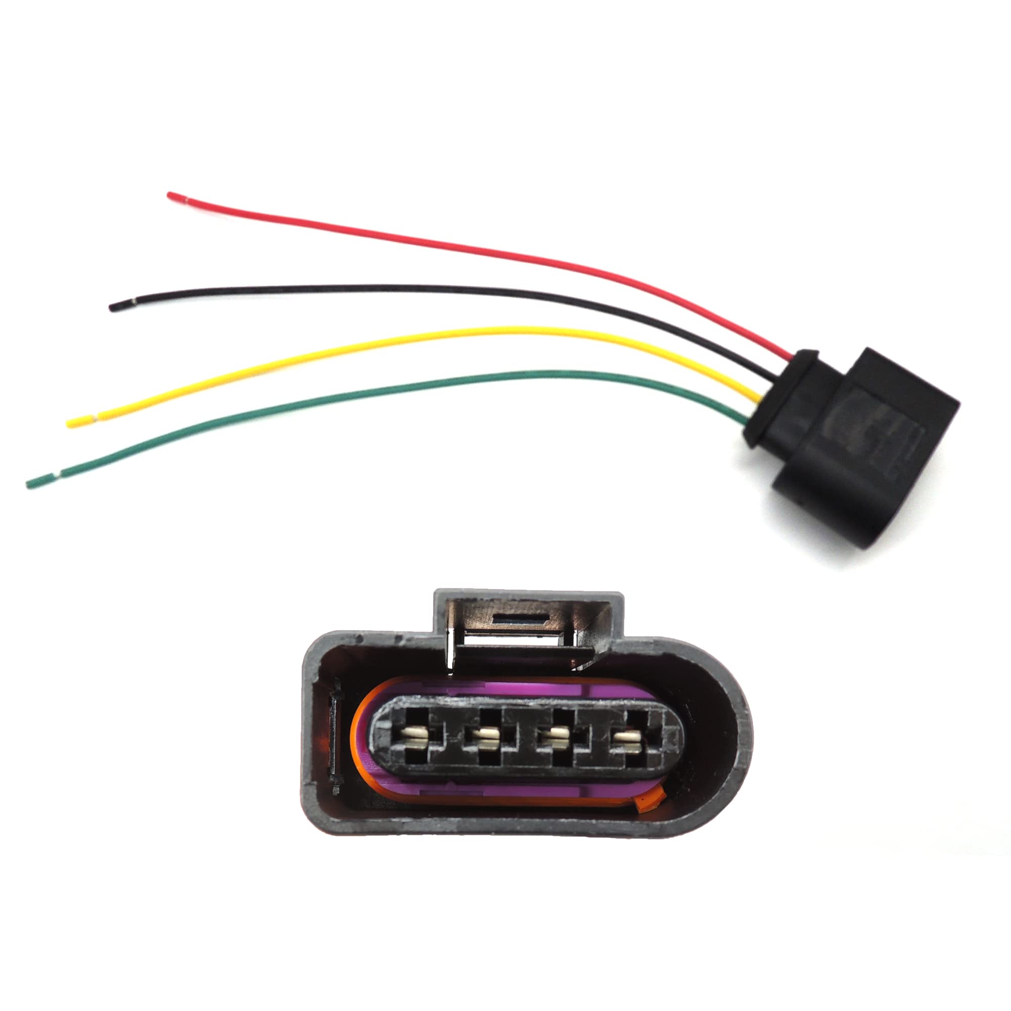 HiSport 4Pcs Ignition Coil Female Connector Plug Harness Pigtail - 1J0973724 Compatible with Audi VW Jetta Passat - HiSport