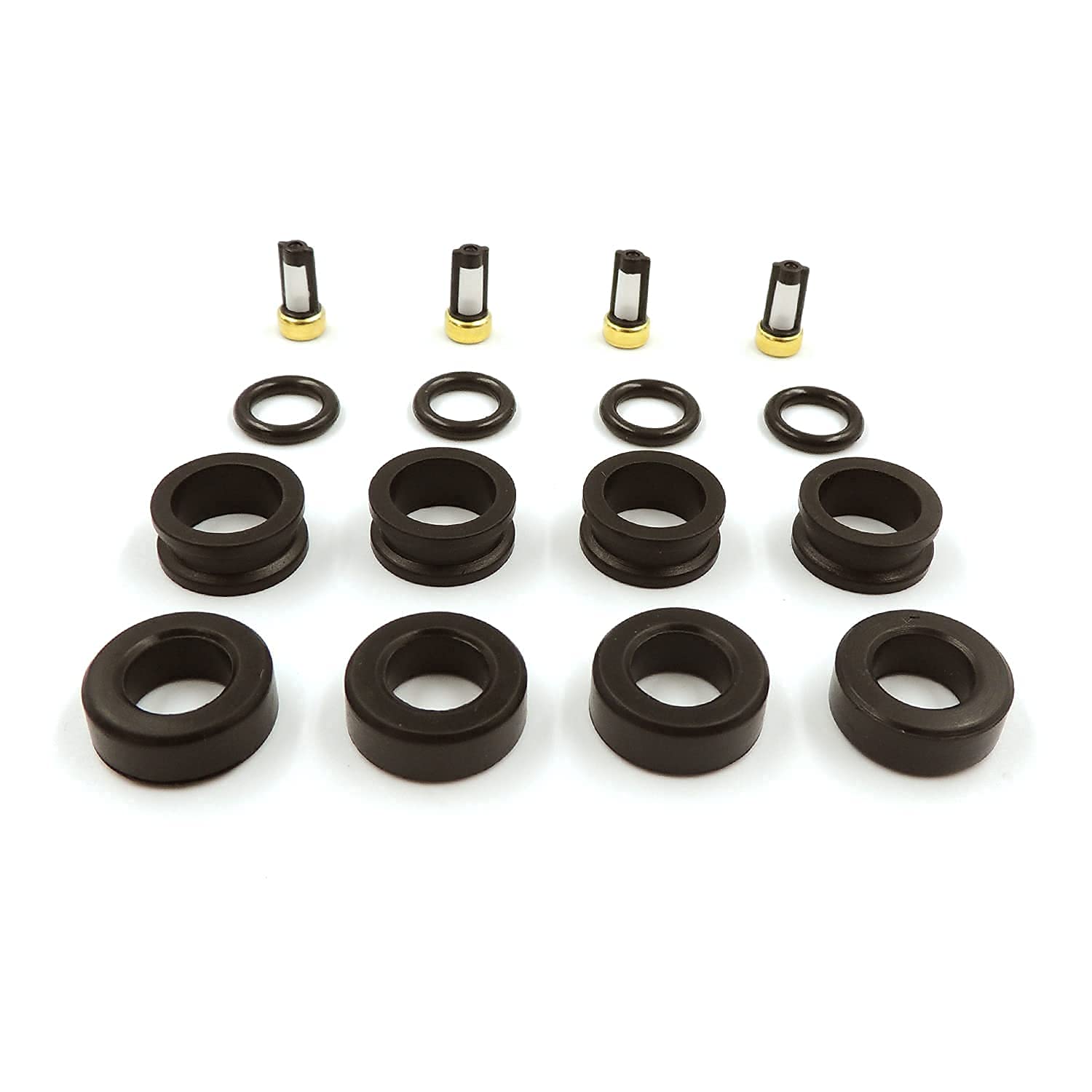 HiSport Fuel Injector Service Repair Kit Orings Filters compatible with Suzuki Chevrolet TOYOTA Mazda