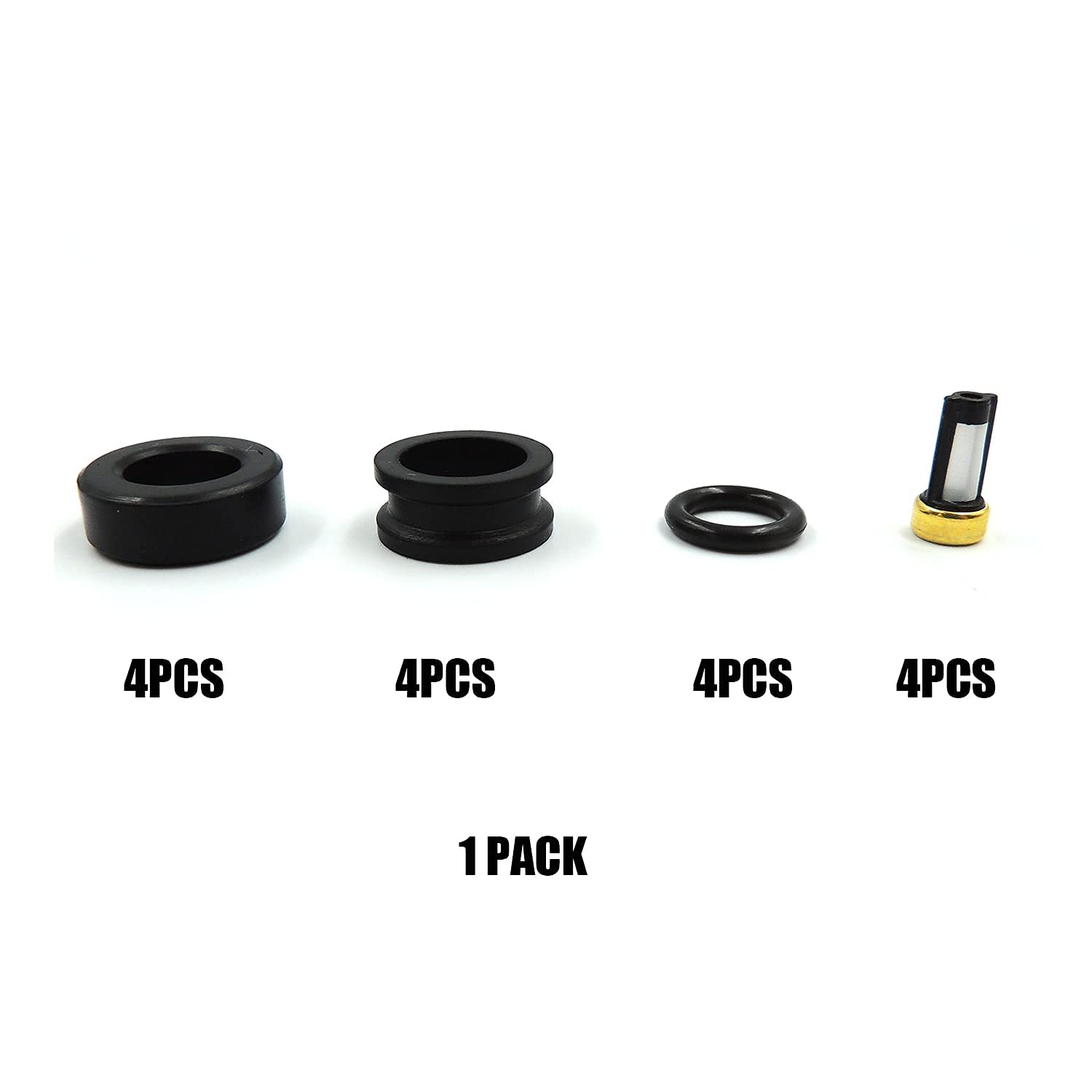 HiSport Fuel Injector Service Repair Kit Orings Filters compatible with Suzuki Chevrolet TOYOTA Mazda