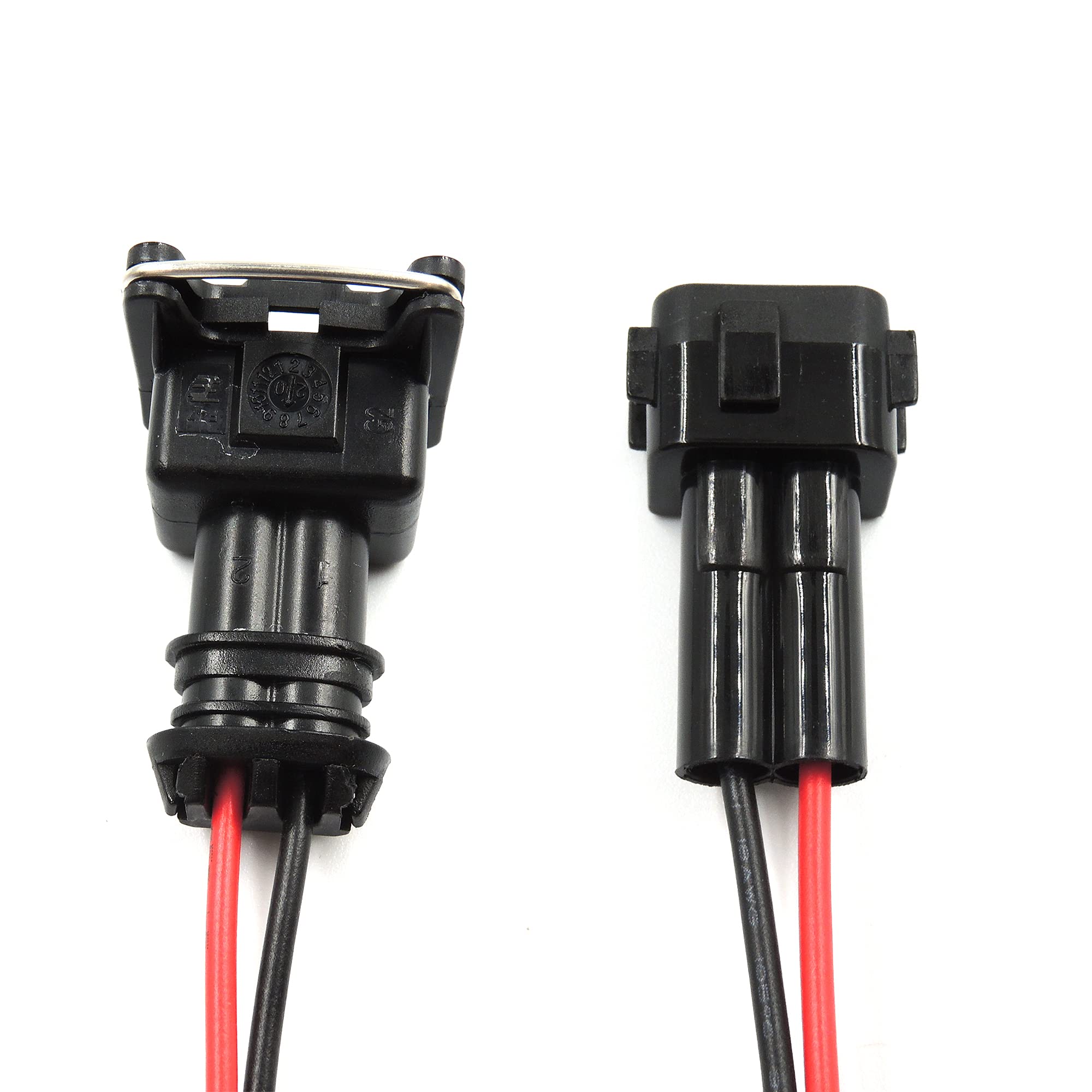 HiSport Injector Adaptors Plugs Connectors Harness OBD2 TO OBD1 EV1 Fuel Injector Replacement for Honda Acura 4Pcs - HiSport