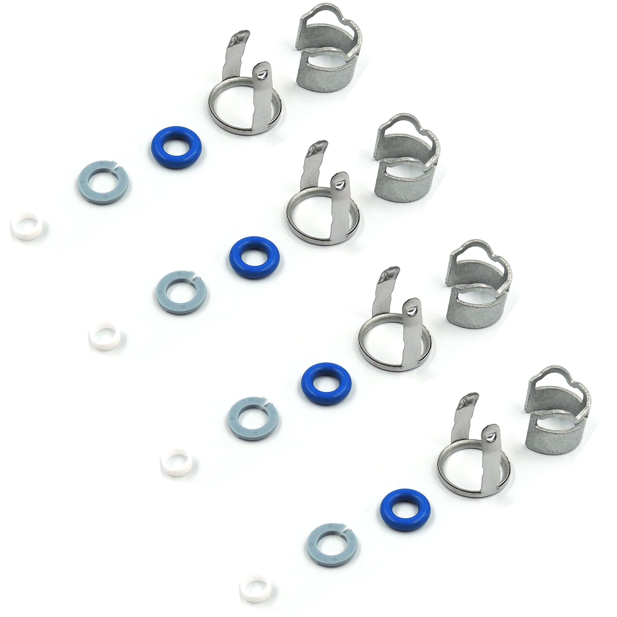 HiSport Fuel Injectors Seals Repair O-Ring Kit 06D998907 Replacement for Golf Jeta (4 Pack)