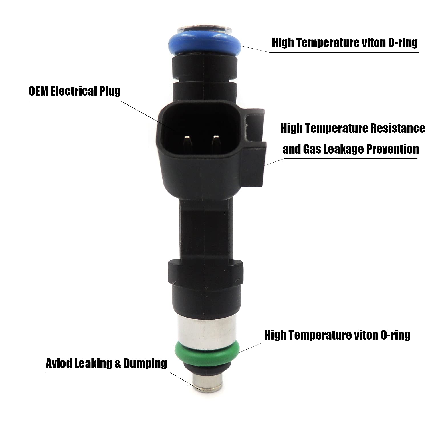 HiSport Fuel Injectors Compatible with Chrysler Dodge Jeep V6 3.3/3.8L 2007-2010 0280158119 04861667AA - HiSport