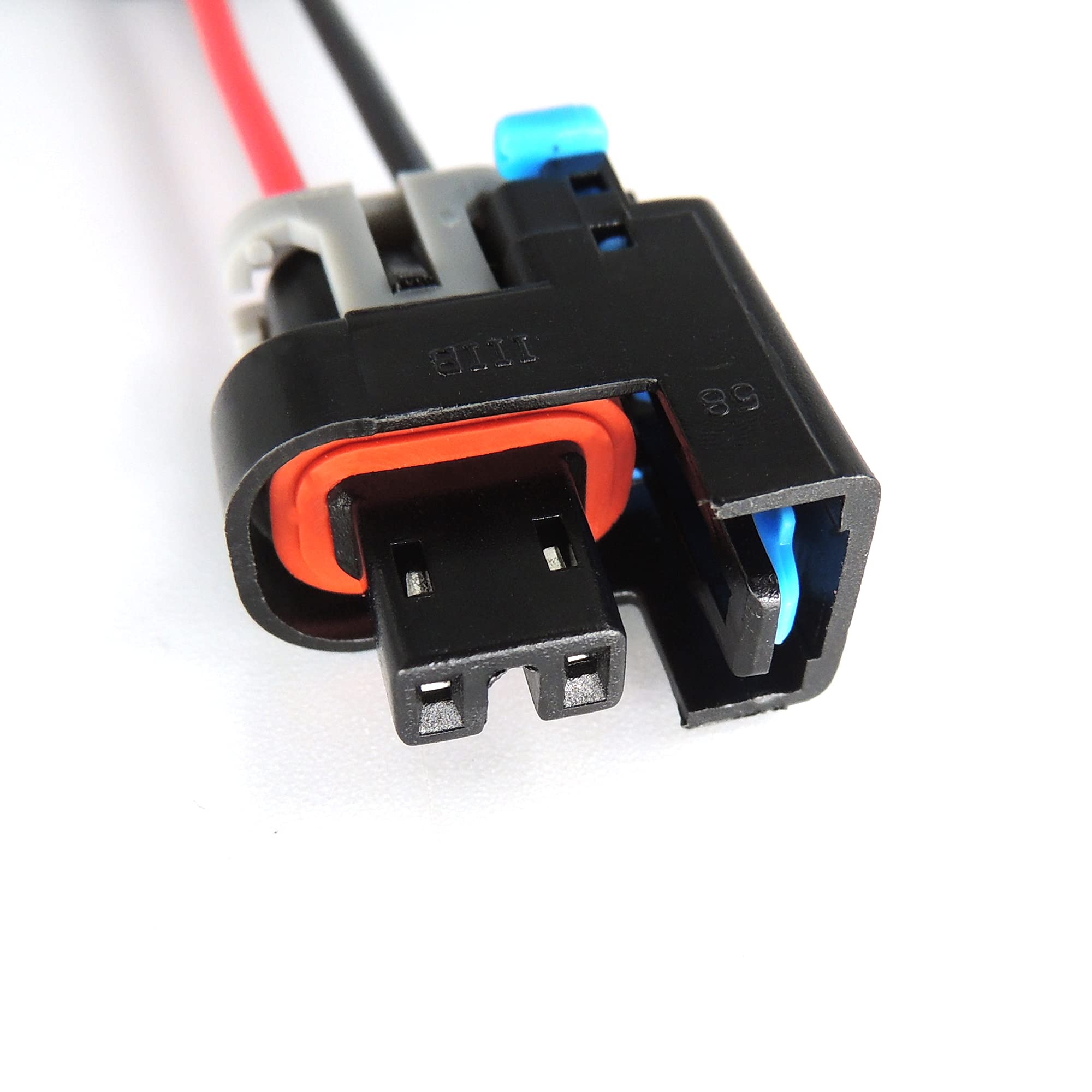 HiSport Injector PnP Adaptors Plugs Compatible with LQ4 LQ9 4.8 5.3 6.0 Injectors into LS1 LT1 EV1 wiring Harness Connectors 8Pcs - HiSport