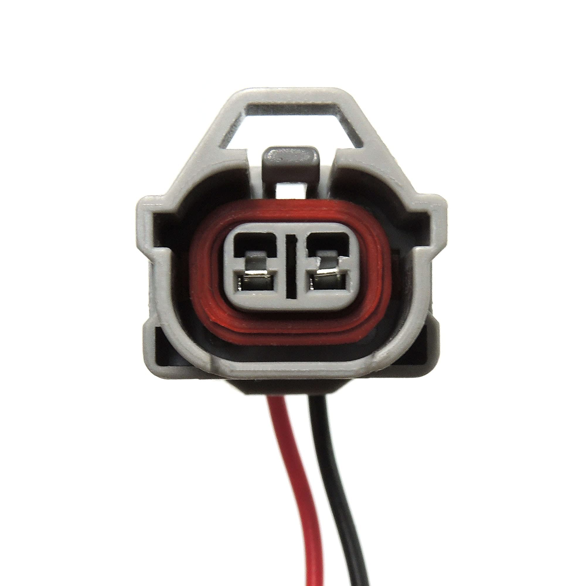 HiSport Fuel Injector Connector Harness Plug EV1 EV6 EV14 Compatible with Toyota DENSO (Pack of 6) - HiSport