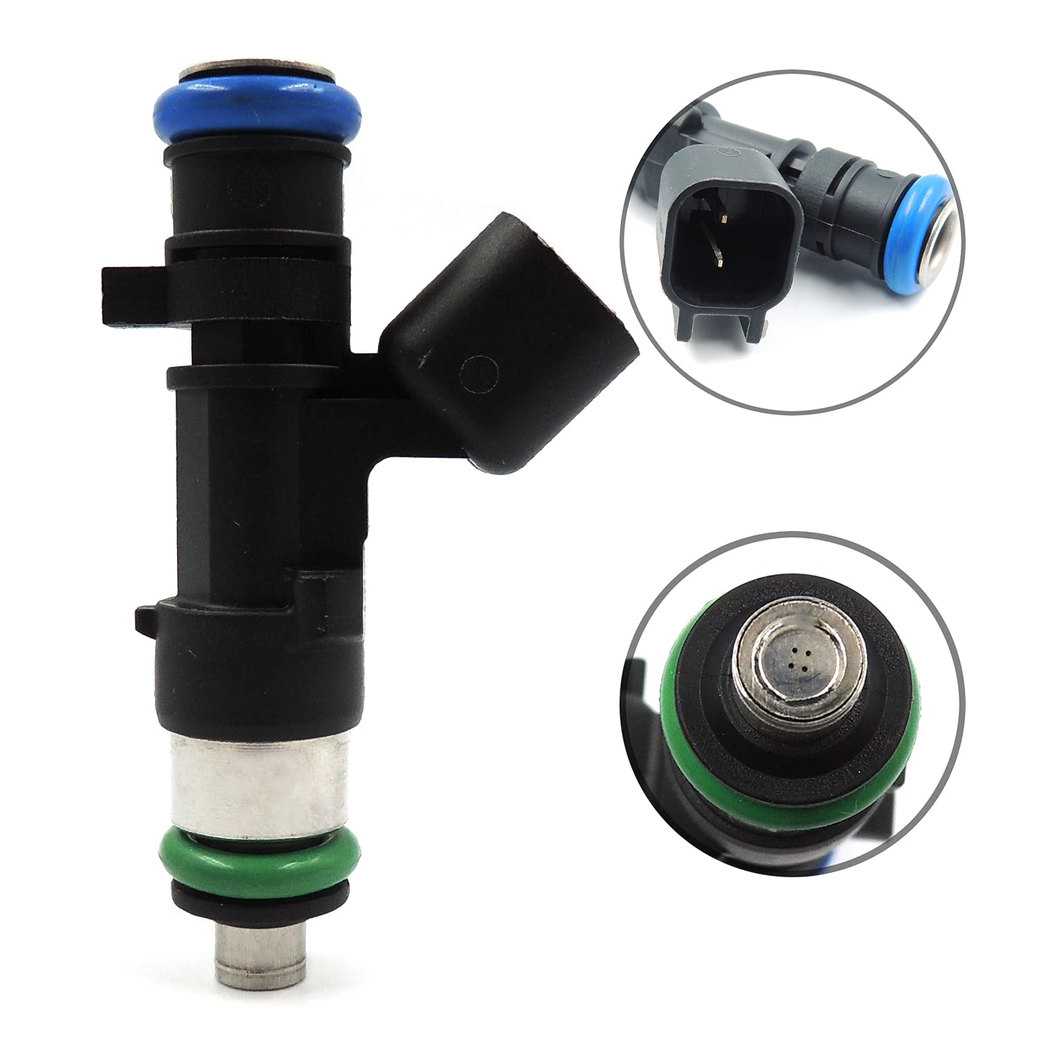 HiSport Fuel Injector 6 PCS 0280158028 04591986AA Compatible with Chrysler 300 V6 2.7L 3.5L 2005-2010,Compatible with Dodge Avanger Magnum 2.7L 3.5L - HiSport