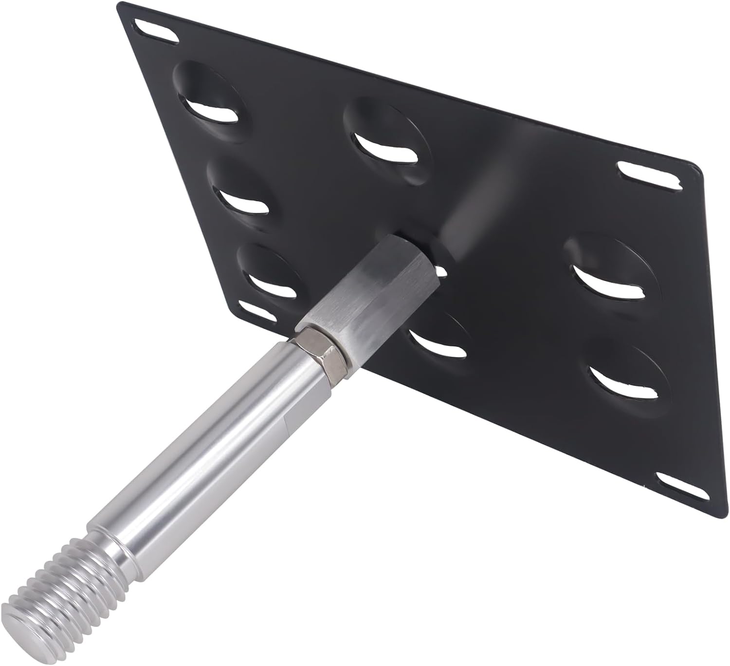 HiSport License Plate Holder Front Bumper Compatible with Mercedes-Benz No Drill Relocator Hole Adapter Support Holder
