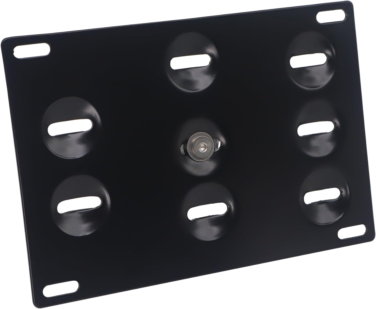 HiSport License Plate Holder Front Bumper Compatible with Mercedes-Benz No Drill Relocator Hole Adapter Support Holder