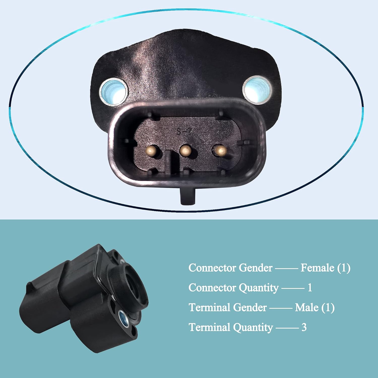 Throttle Position Sensor(TPS)4626051 TH145 Compatible with Chrysler Daytona Dynasty Lebaron ,Dodge B150 B250 B350 B1500 B2500 B3500 Caravan D150 D250 D350 Dakota Daytona Dynasty Ram 1500/2500/3500