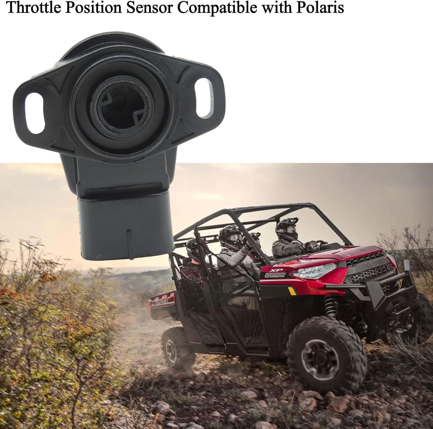 HiSport Throttle Position Sensor Compatible with Polaris Ranger 500/570,RZR 570 800,Sportsman 500/550/570 4x4 HO 2006-2016 Replace 3131705 3140173