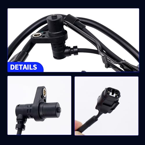 HiSport Front Driver and Passenger Side ABS Speed Sensor Set Replacement for Toyota Camry 2007-2011 V6 2.4L 2.5L 3.5L Base XLE LE Hybrid SE CE,Compatible with Lexus ES350 Sedan 2007-2011 2PCS