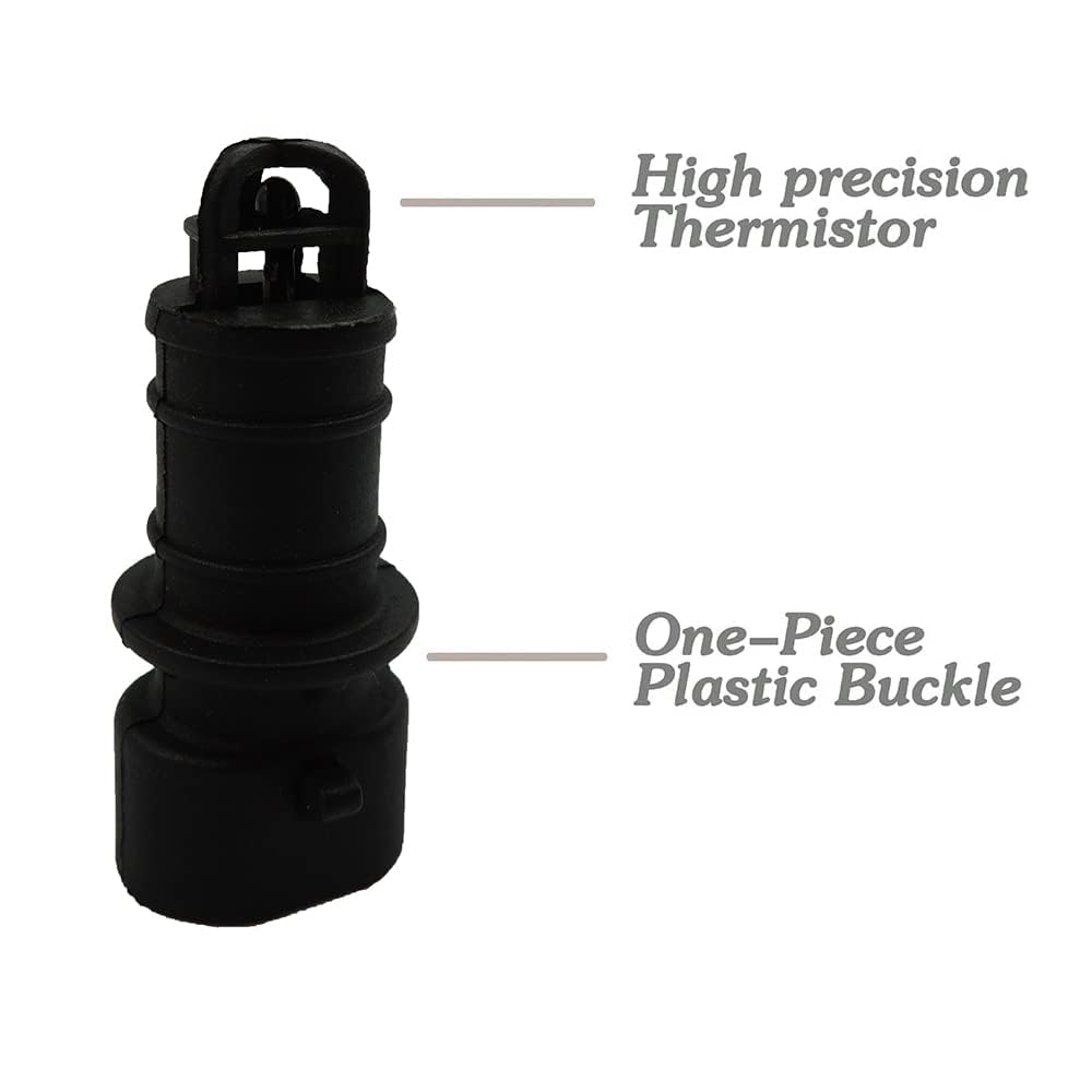 HiSport Intake Air Charge Temperature Sensor 12160244 - Compatible with Acura Buick Cadillac Chevrolet Gmc Honda Isuzu Oldsmobile Pontiac Saturn 1991-2005 - Replaces 25037352