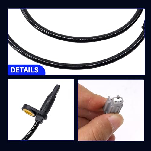 HiSport Front Right Passenger Side ABS Wheel Speed Sensor Comaptible with Nissan Sentra 2.0L 2.5L L4 Sedan 2007-2012 Replaces ALS628 47910ET000