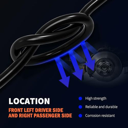 HiSport Front Left Right ABS Wheel Speed Sensor Compatible with Honda Civic 2006-2011 Replace 57450-SNA-003 57455-SNA-003 2PCS