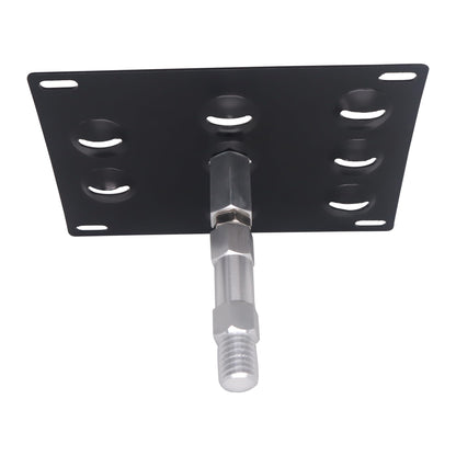 HiSport License Plate Holder Front Bumper Compatible with BMW F30 Sedan/F31 Wagon 3 Series F32 F33 F36 4 Series F10 F11 G30 G31 5 Series E84 X1, No Drill Relocator Hole Adapter Support Holder